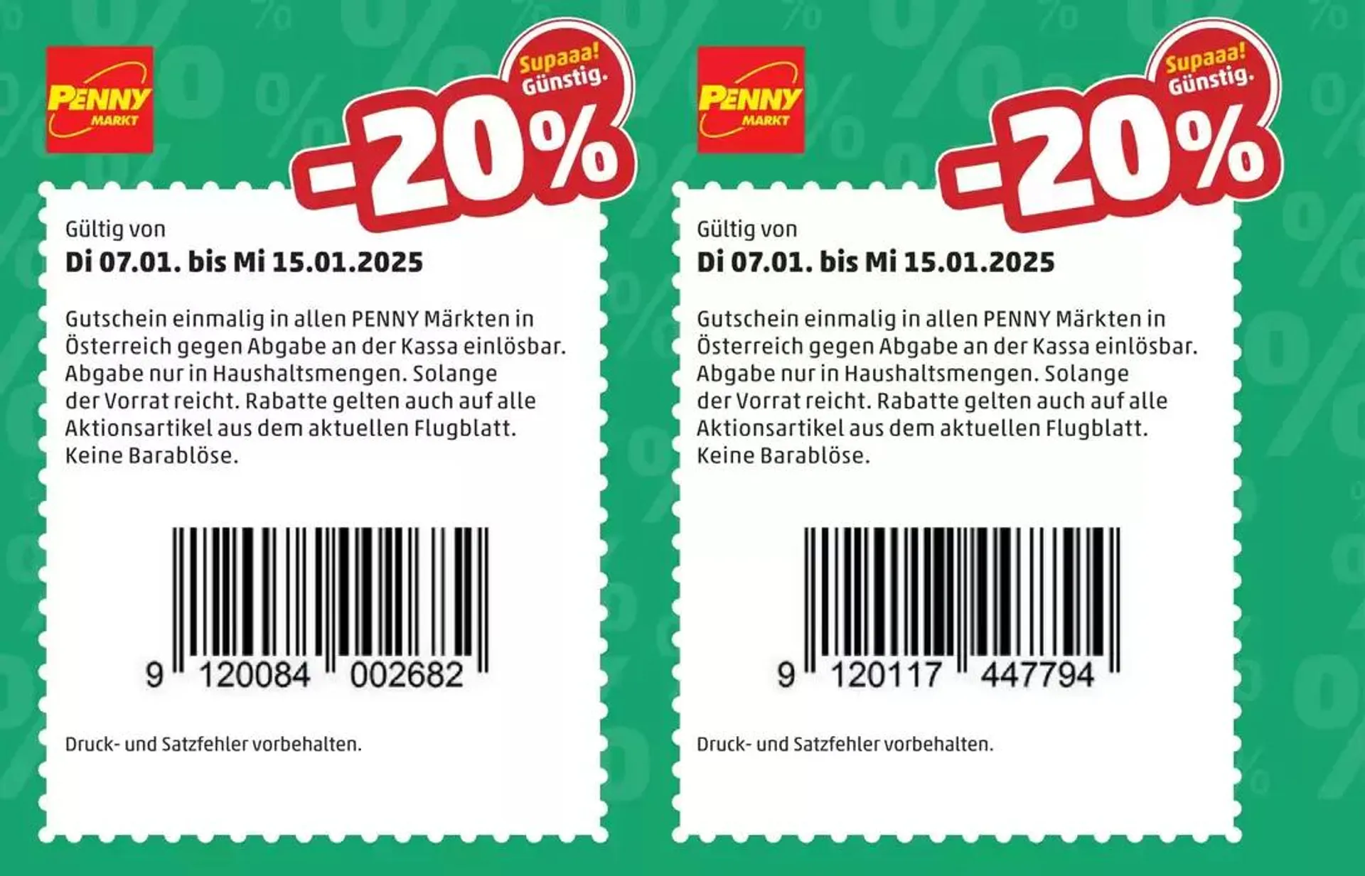 Unsere besten Deals für Sie von 1. Jänner bis 8. Jänner 2025 - Flugblätt seite  20