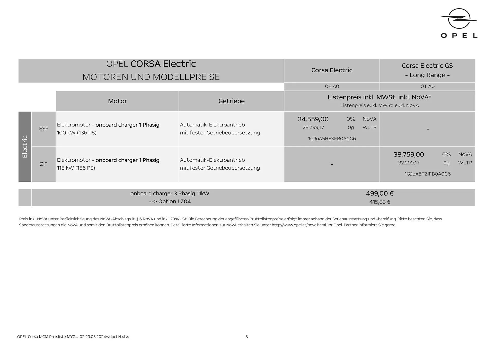 Opel Corsa Flugblatt von 16. Mai bis 15. Mai 2025 - Flugblätt seite  3