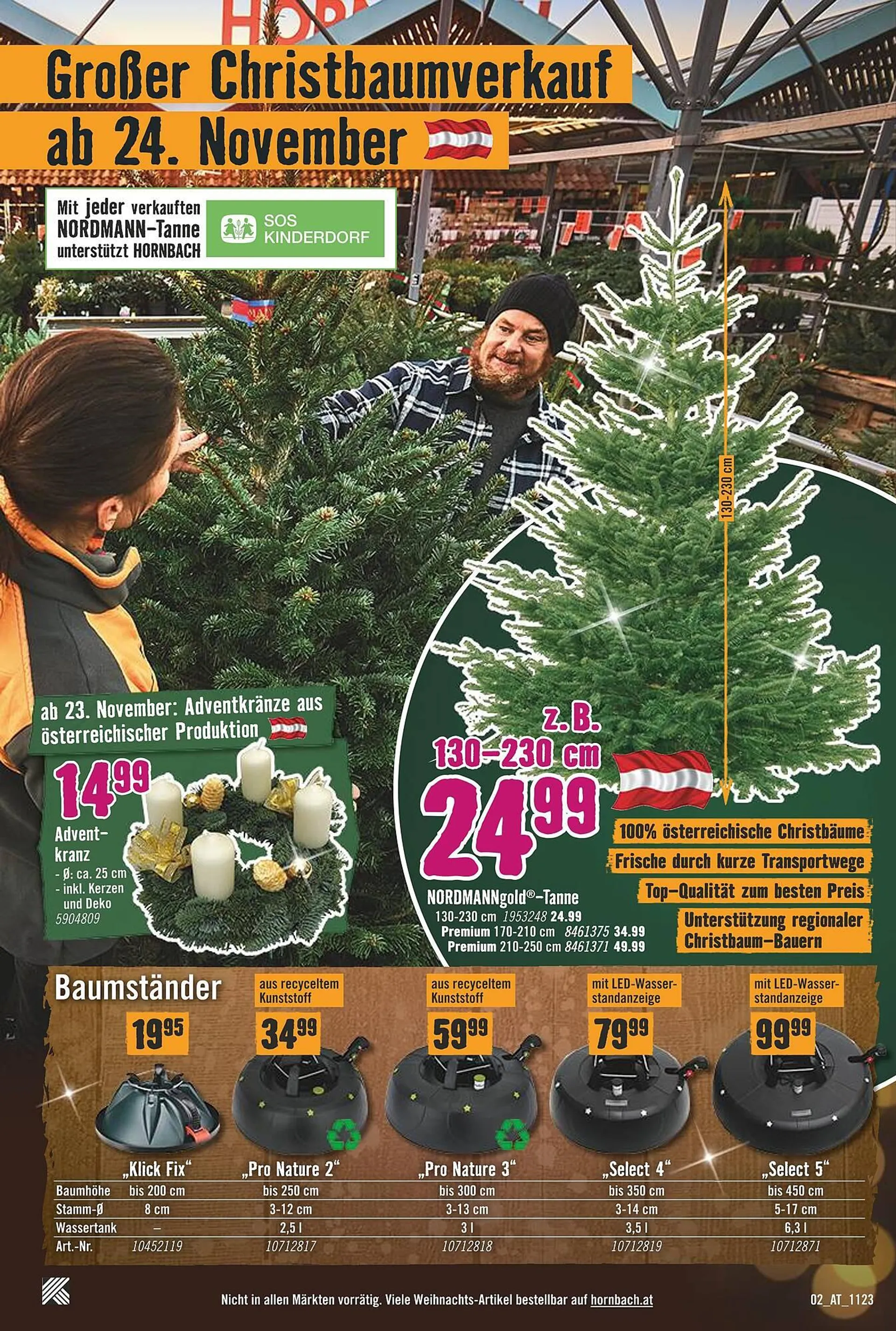 Hornbach Flugblatt von 6. Dezember bis 22. Dezember 2023 - Flugblätt seite  2