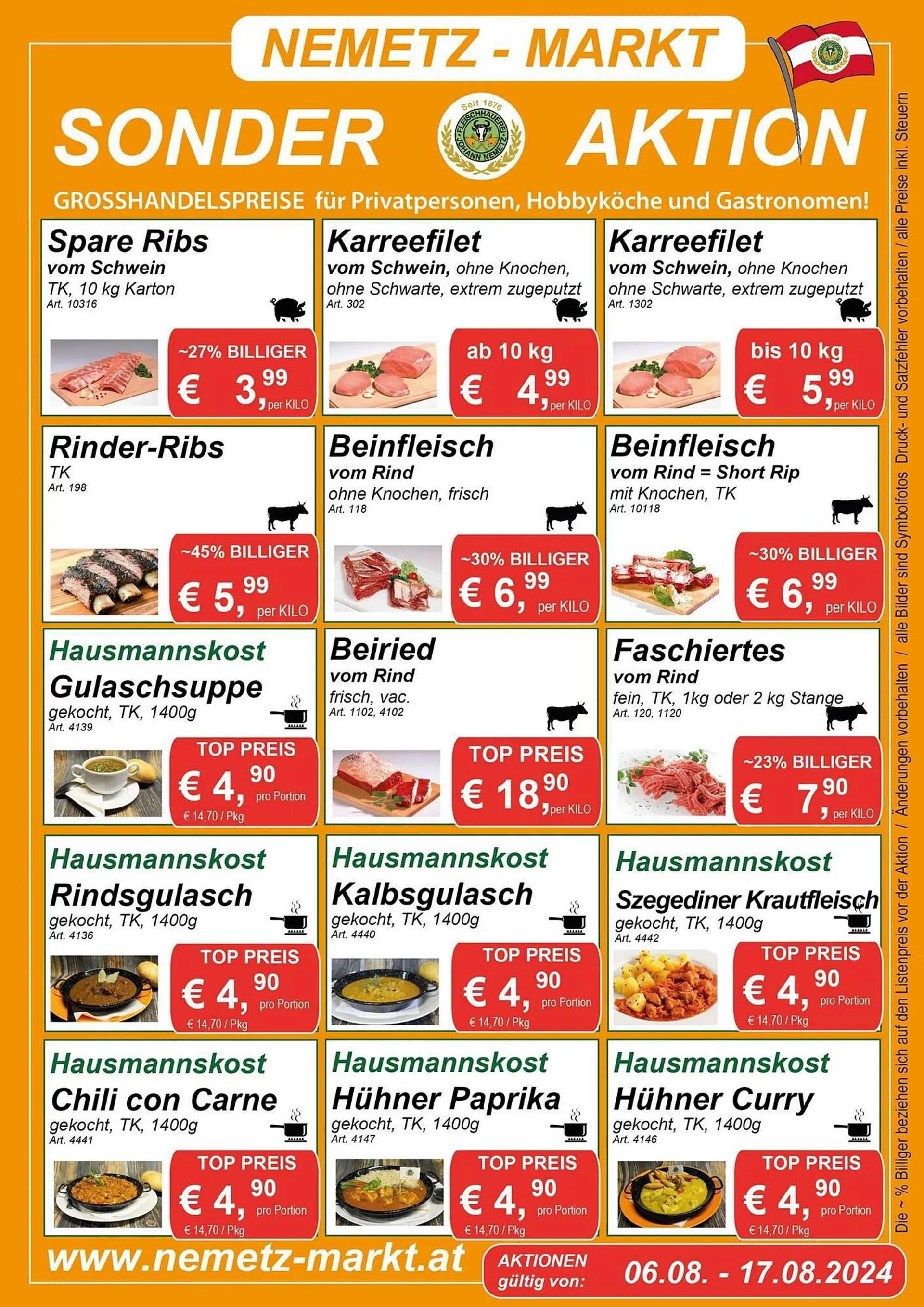 Nemetz Markt Flugblatt - 1