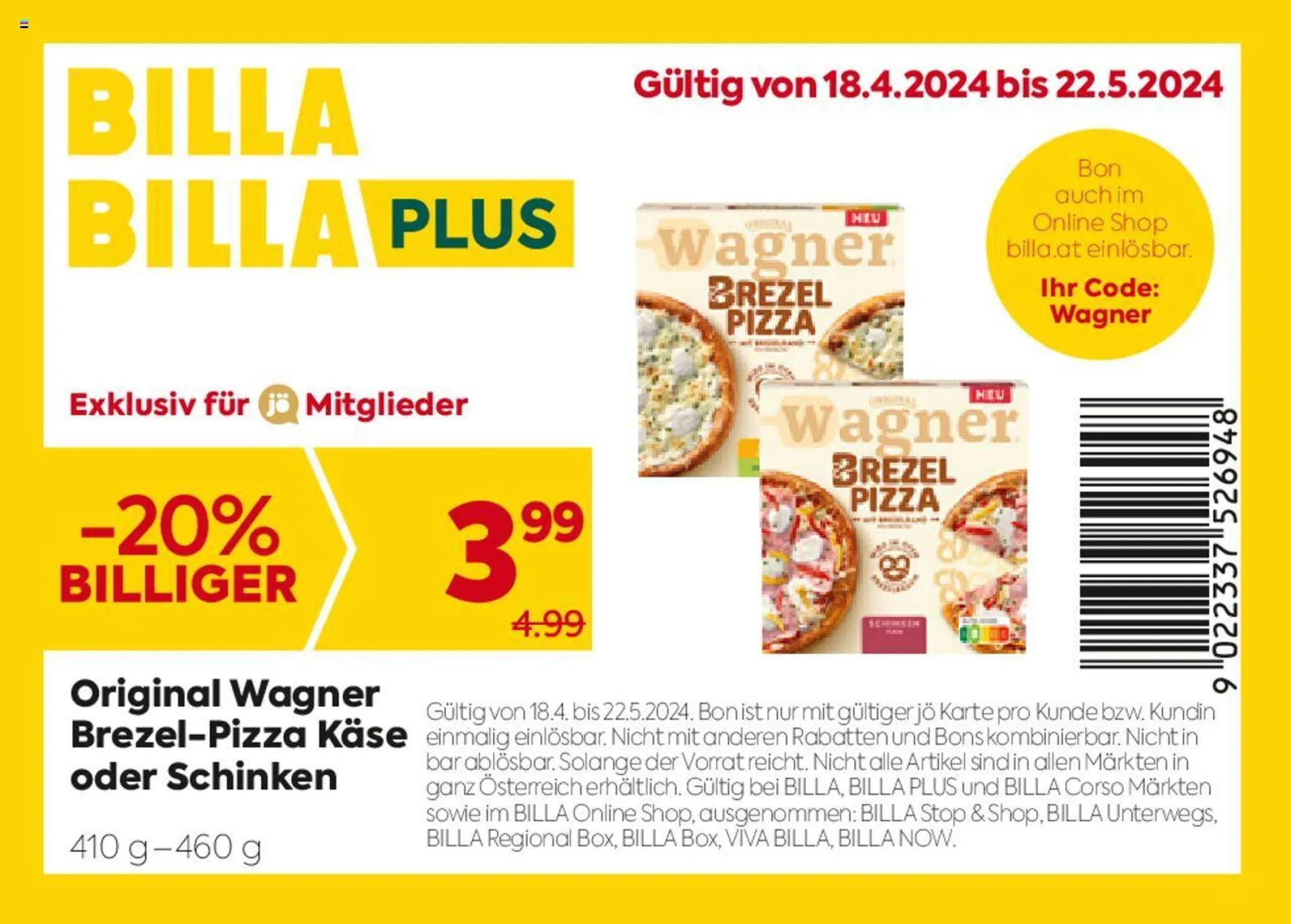 Billa Flugblatt von 18. April bis 22. Mai 2024 - Flugblätt seite  3