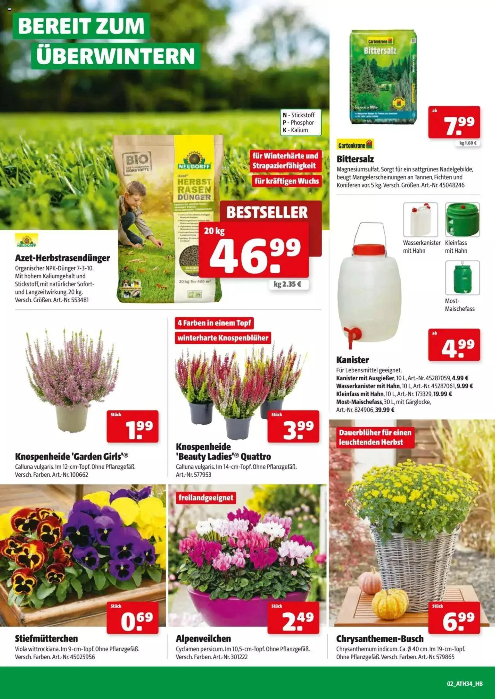 Hagebau Flugblatt von 28. September bis 7. Oktober 2023 - Flugblätt seite  2
