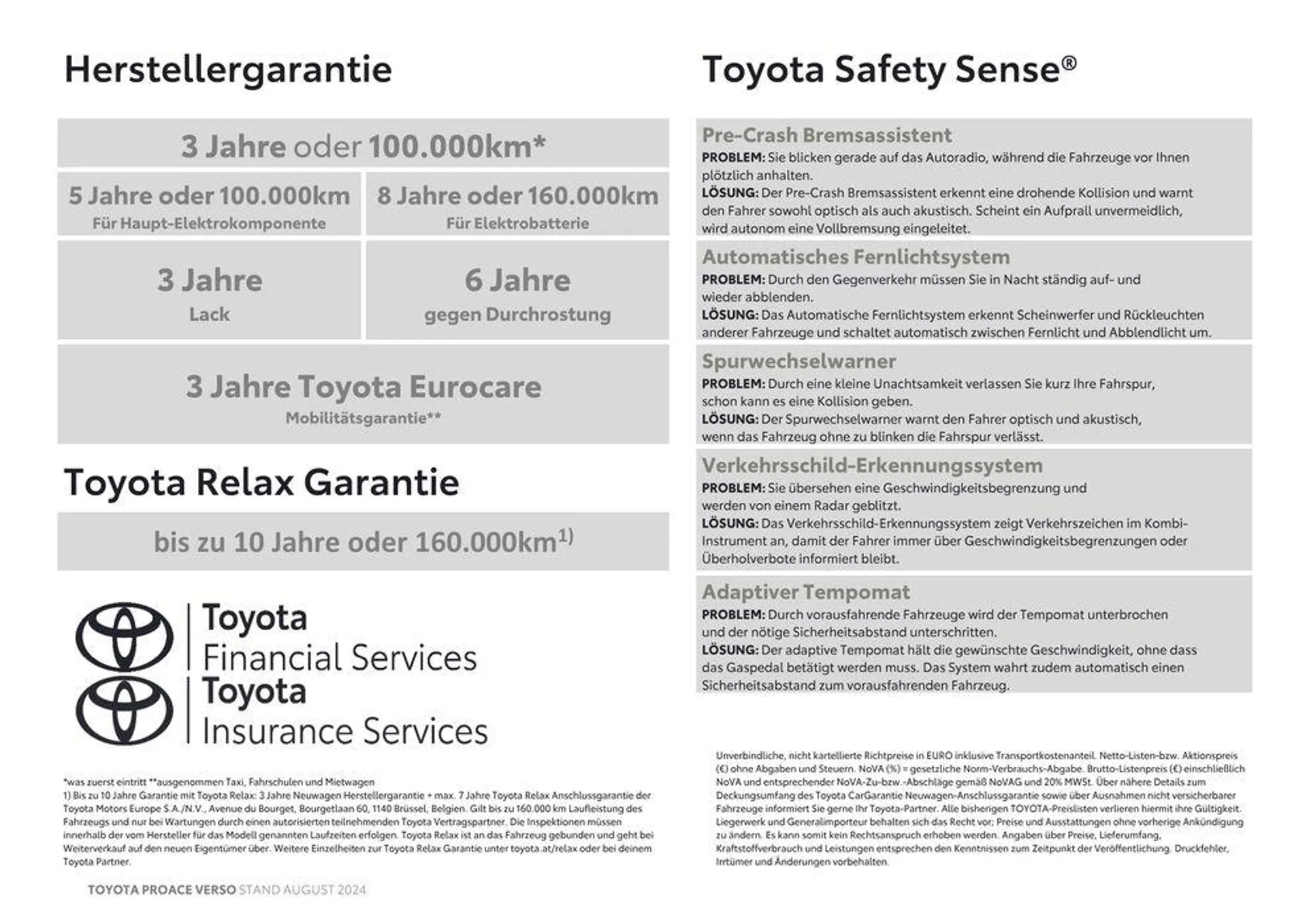 Toyota Proace Verso & Proace Verso Electric von 7. August bis 7. August 2025 - Flugblätt seite  17