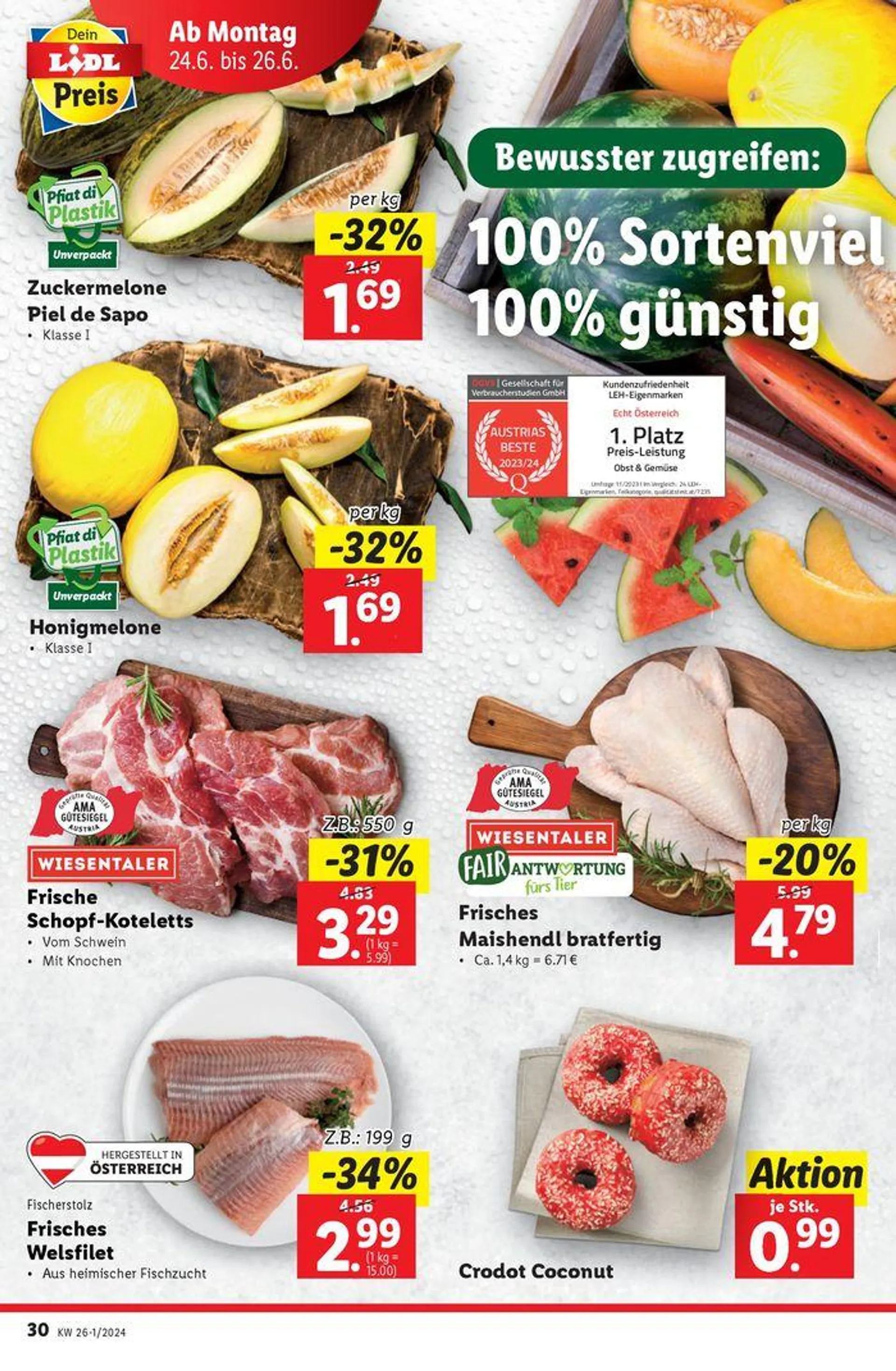 Flugblatt Lidl von 20. Juni bis 26. Juni 2024 - Flugblätt seite  32