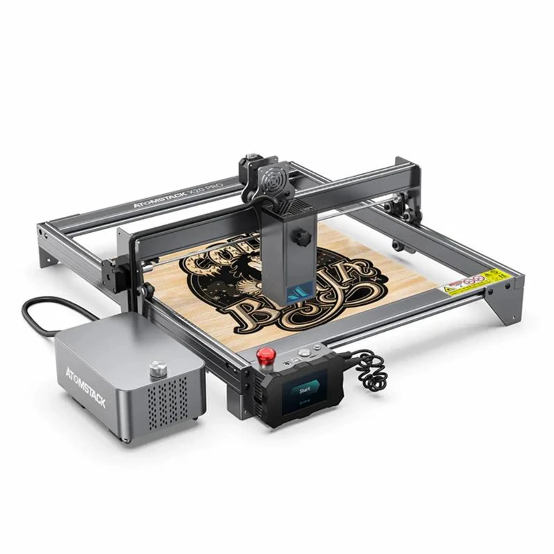 Atomstack X20 Pro 130W Quad-Laser Engraving And Cutting Machine Built-In Air Assist System