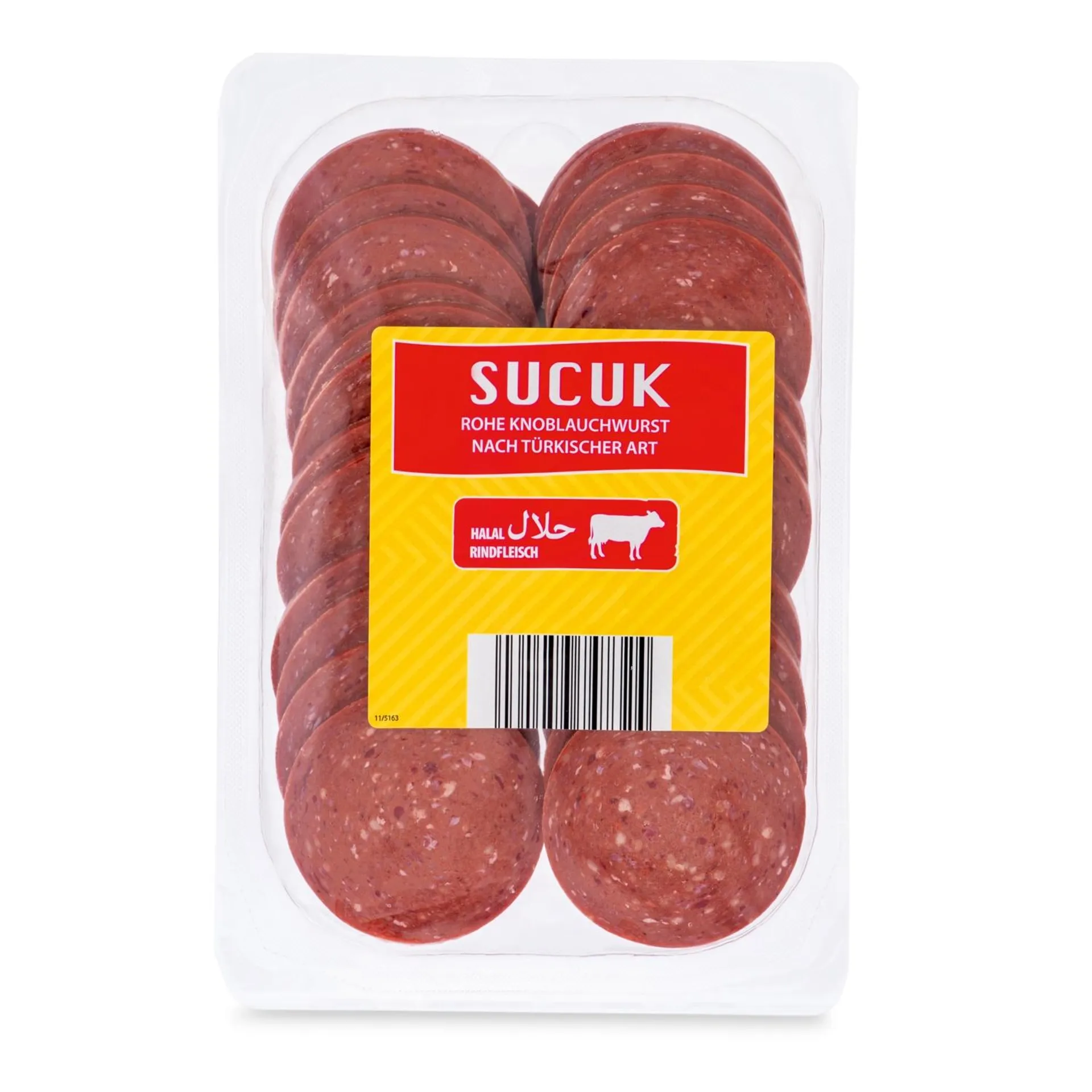 Sucuk-Sortiment, Sucuk geschnitten