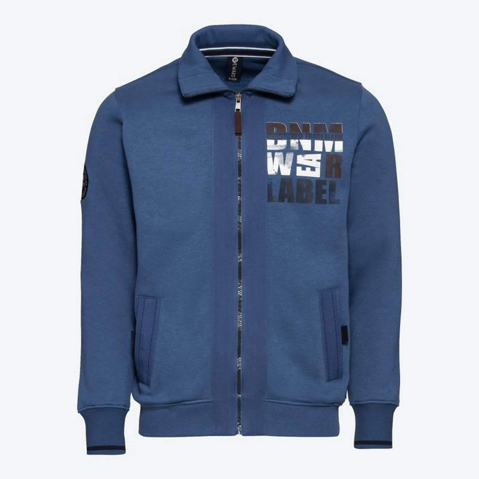 Herren-Sweatjacke mit großem Aufdruck