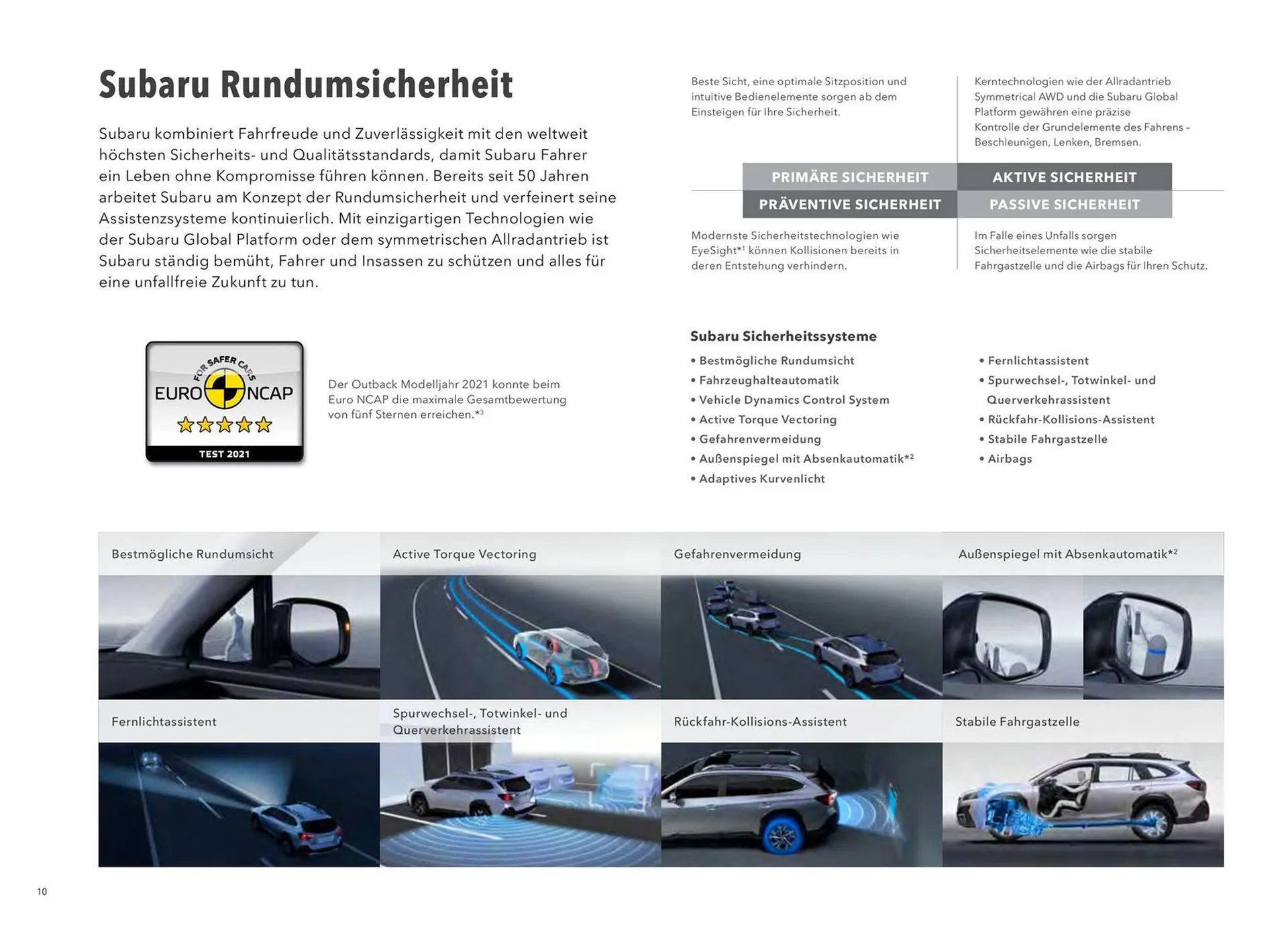 Subaru Outback Flugblatt von 3. November bis 3. November 2024 - Flugblätt seite  10