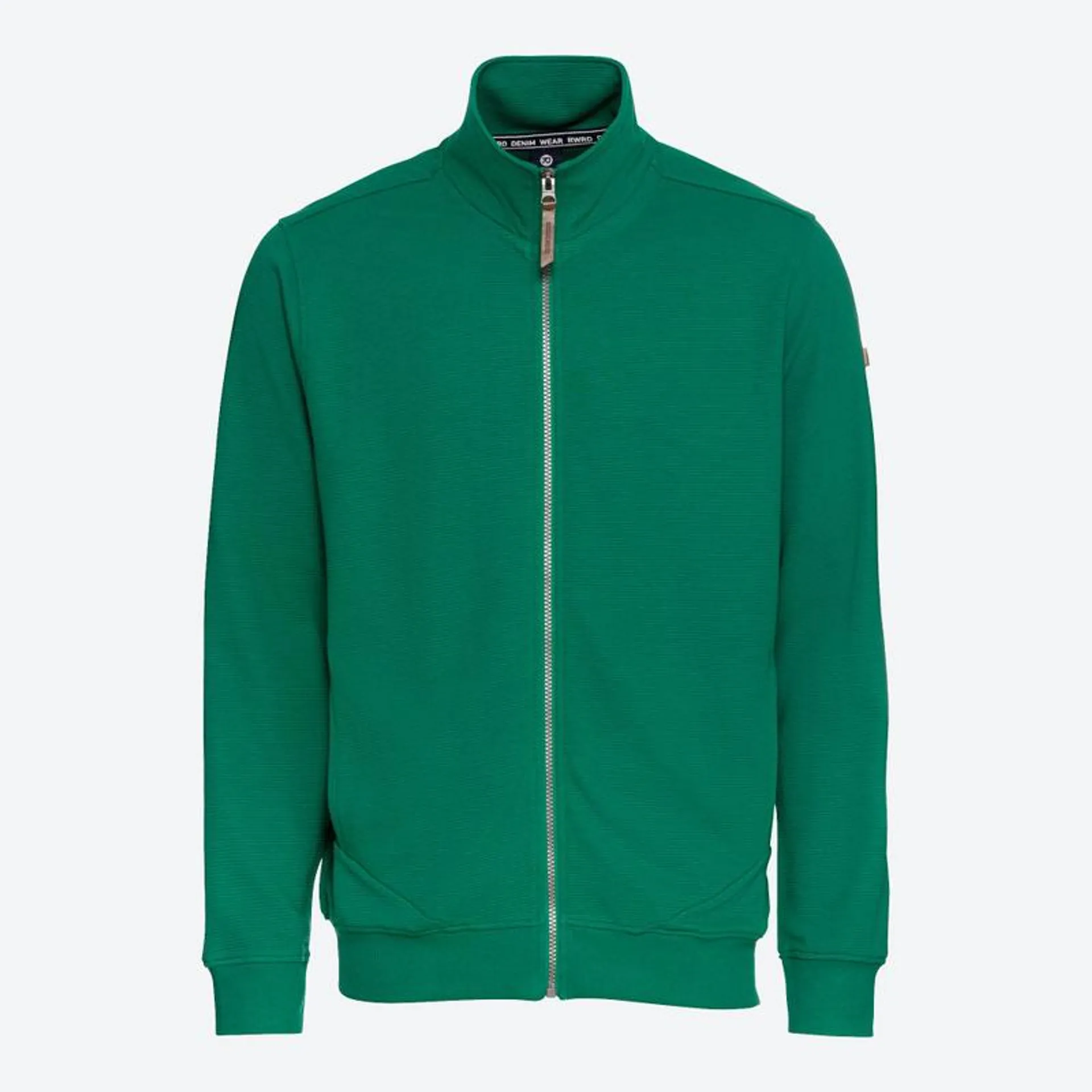 Herren-Sweatjacke mit Struktur-Streifenmuster