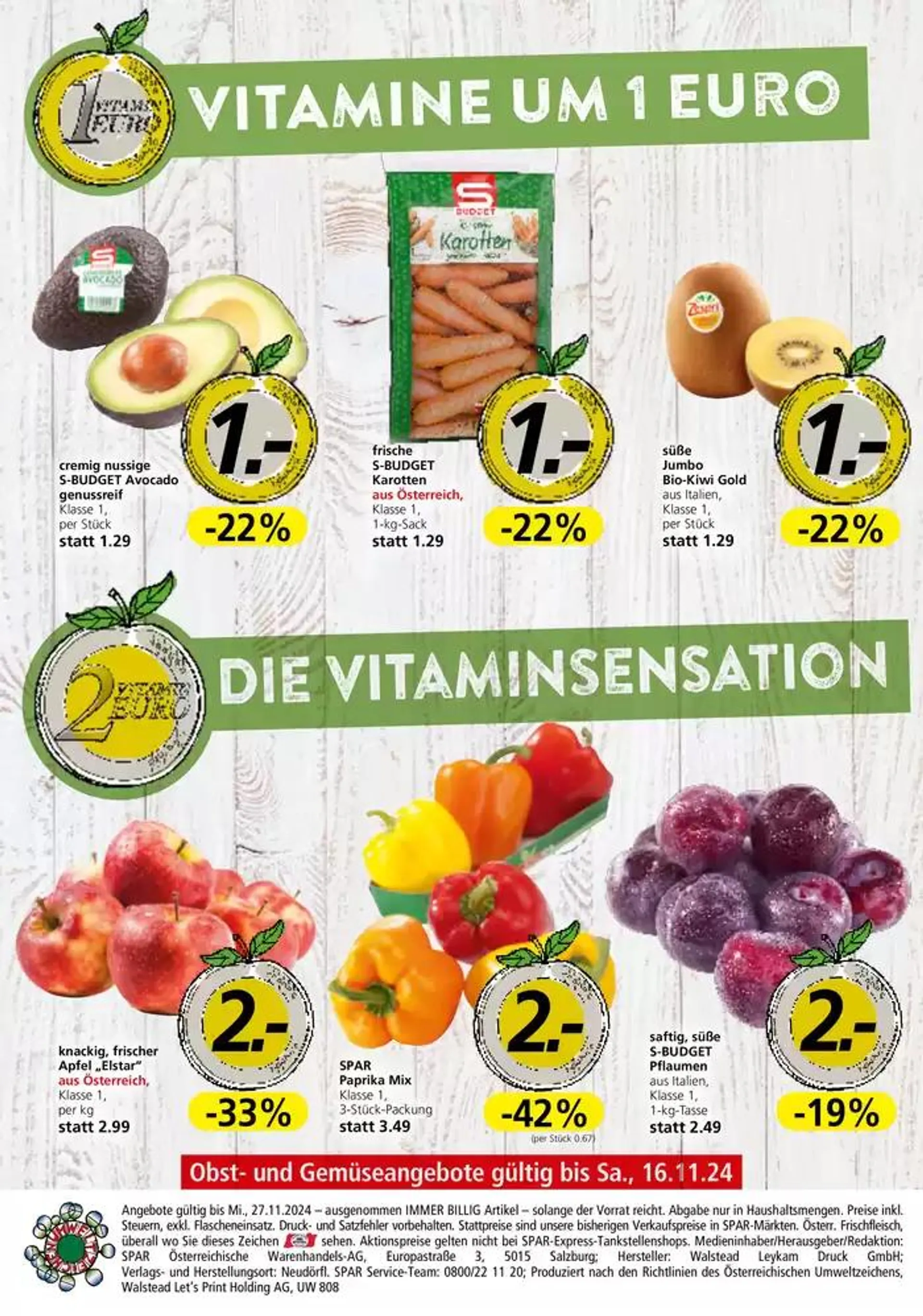 Sonderangebote für Sie von 13. November bis 27. November 2024 - Flugblätt seite  20