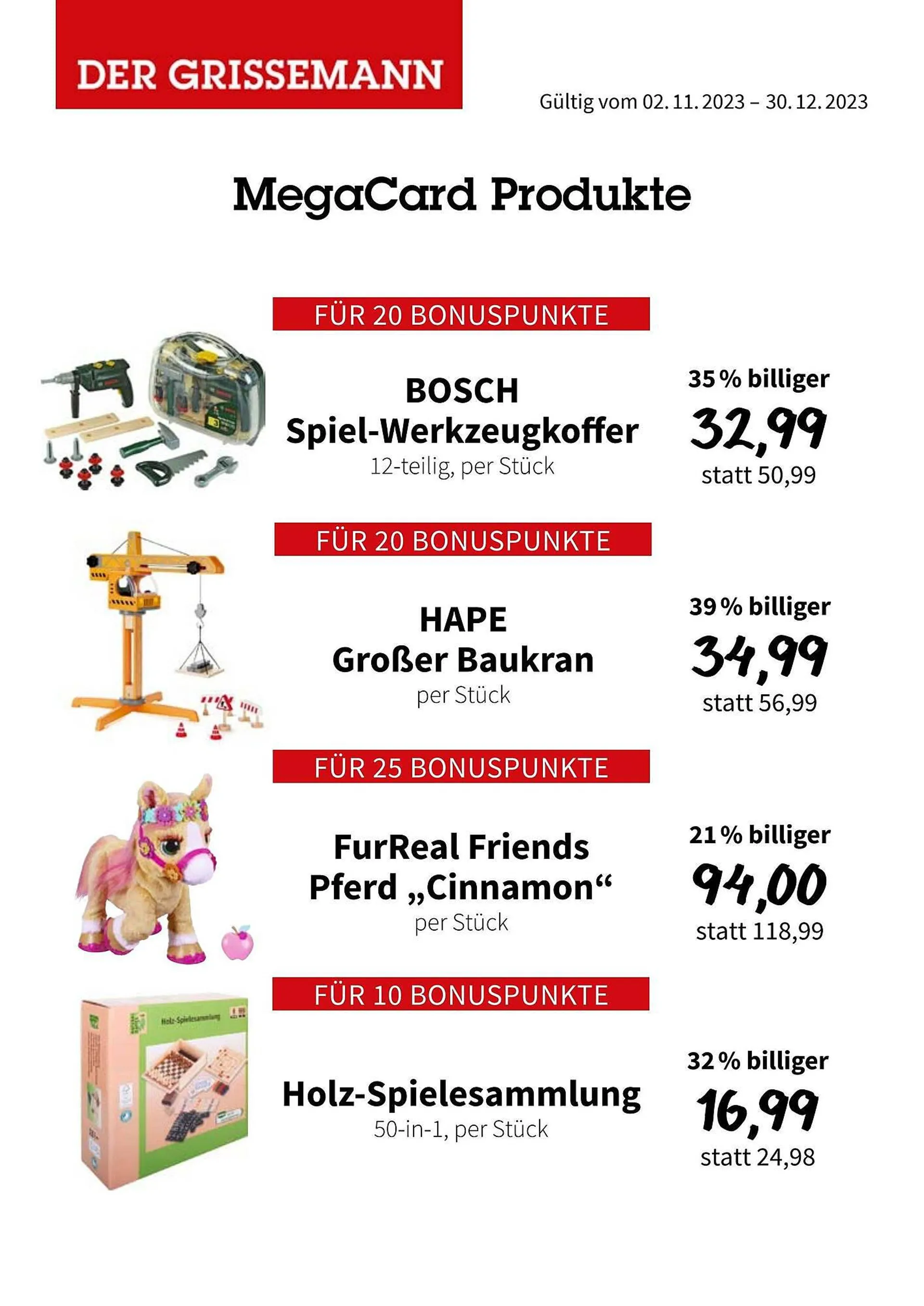 Der Grissemann Flugblatt von 2. November bis 30. Dezember 2023 - Flugblätt seite  8