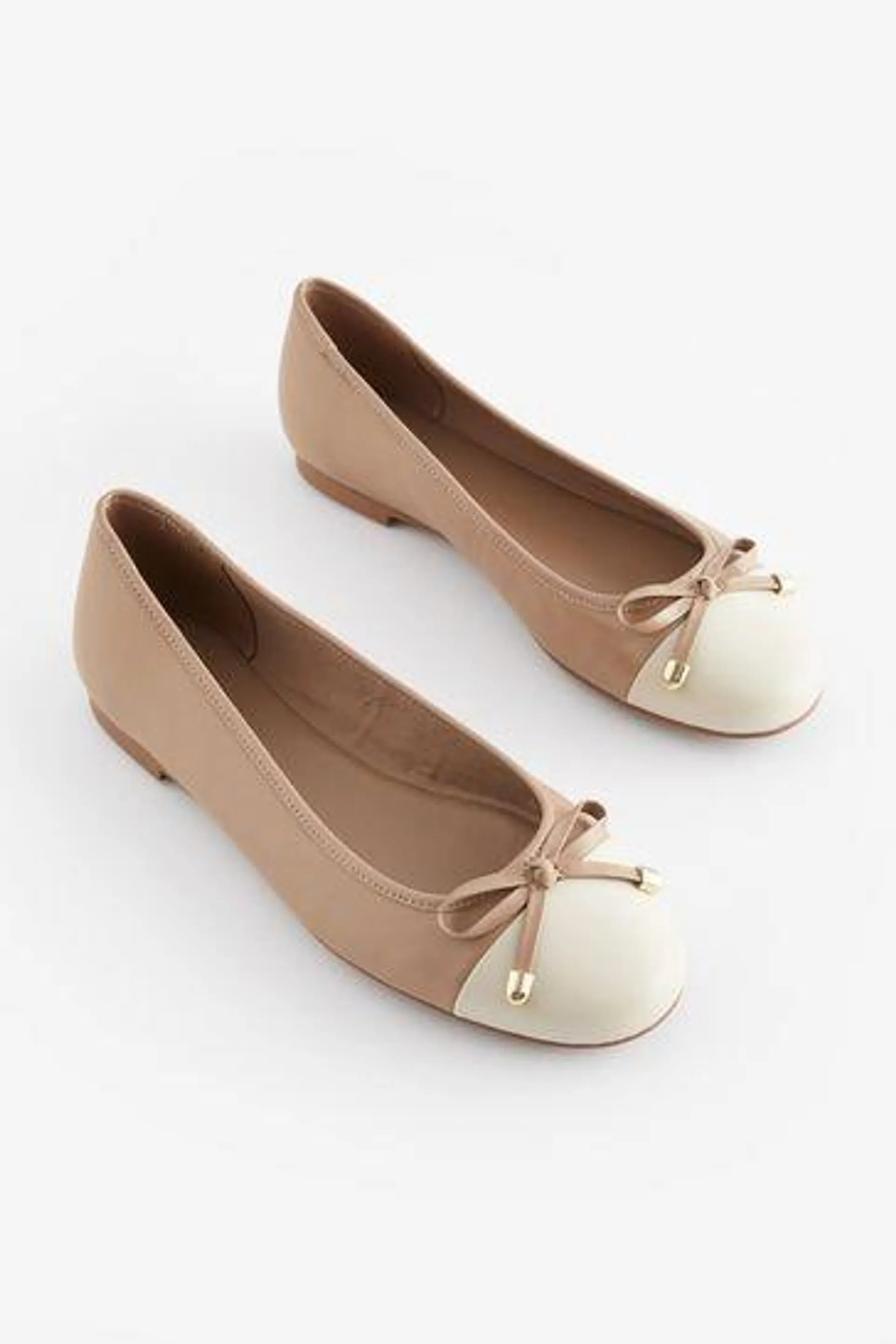 Forever Comfort® Rund​​​​​​​ Toe Leder​​​​​​​Ballerina Schuhe​​​​​​​