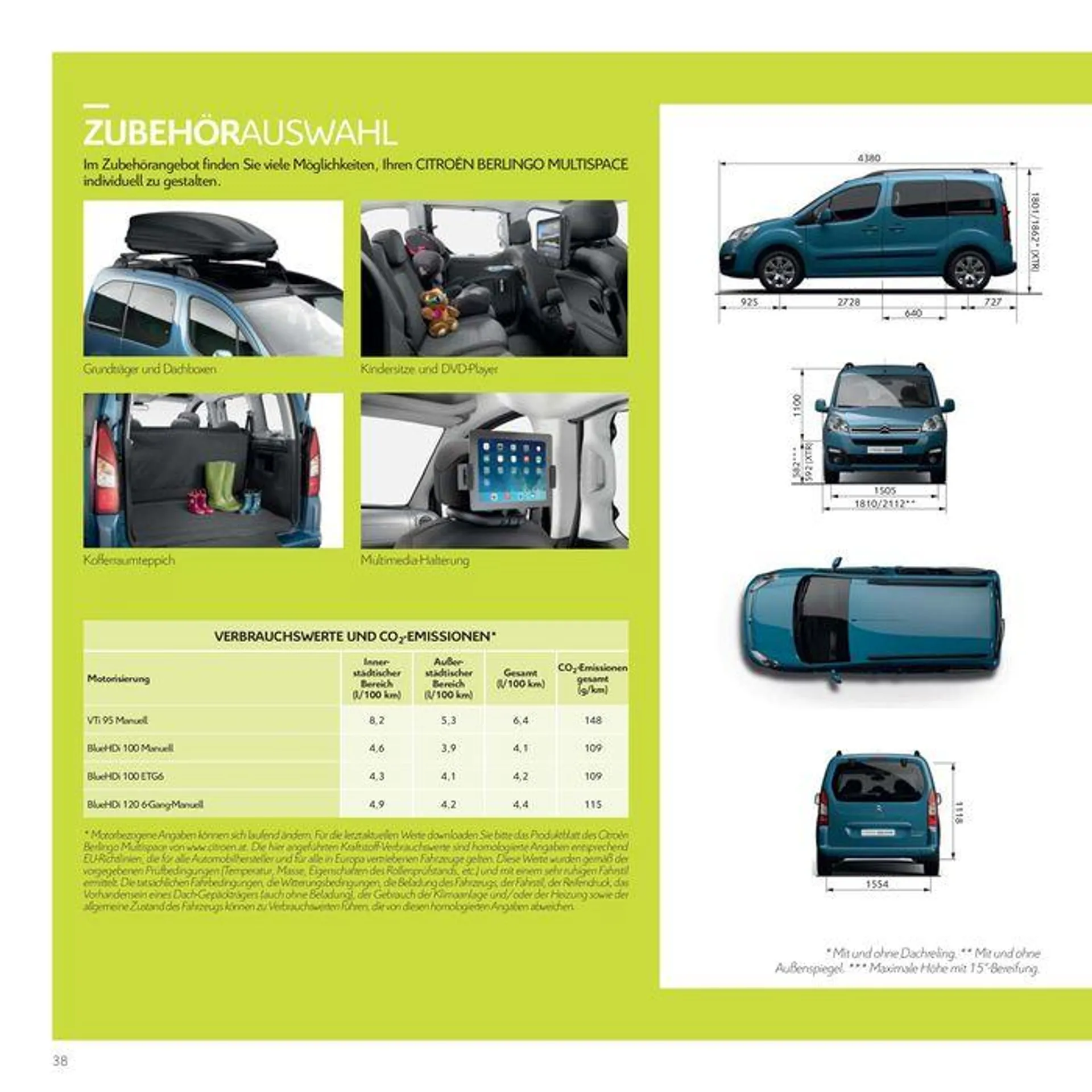 Citroen Berlingo Multispace von 2. November bis 2. November 2024 - Flugblätt seite  38