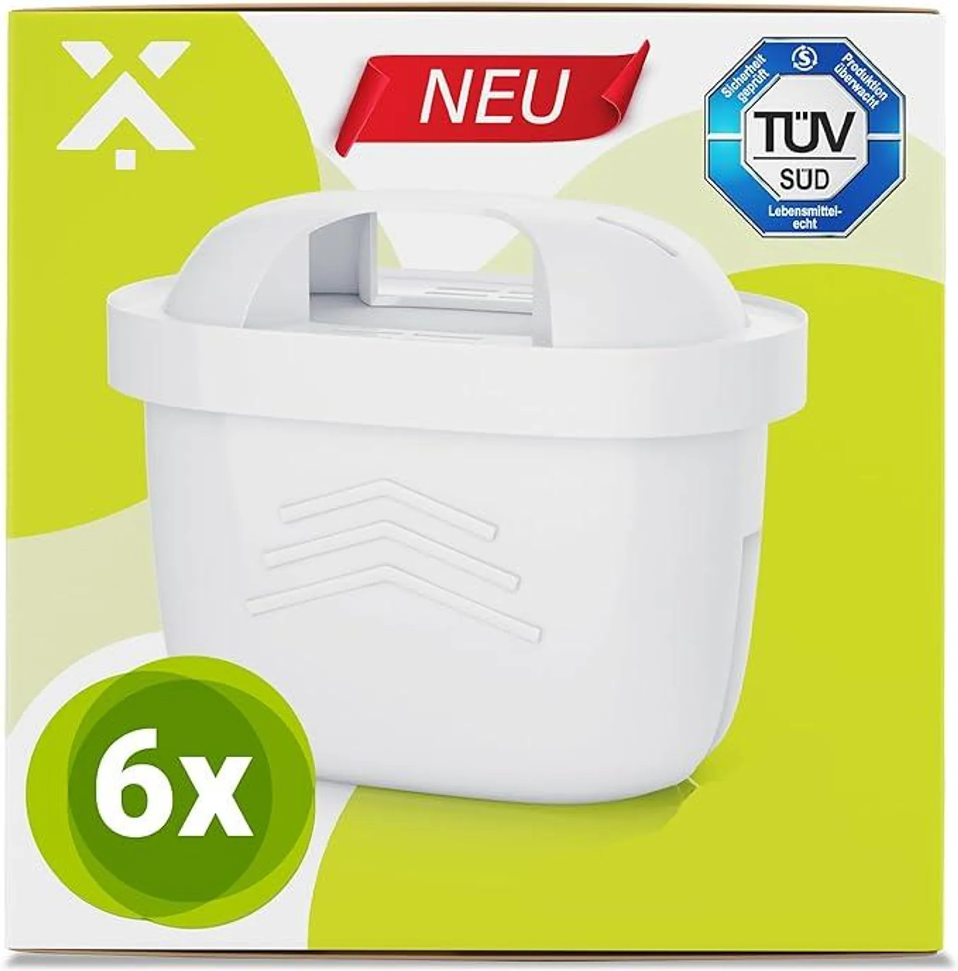 MILUX [6er Set] Wasserfilter für Brita – ersetzt BRITA MAXTRA+ - ersetzt Brita Filterkartuschen Maxtra plus & Brita Maxtra Plus für Extra Kalkschutz – Water Filter Cartridges zur Reduzierung von Kalk