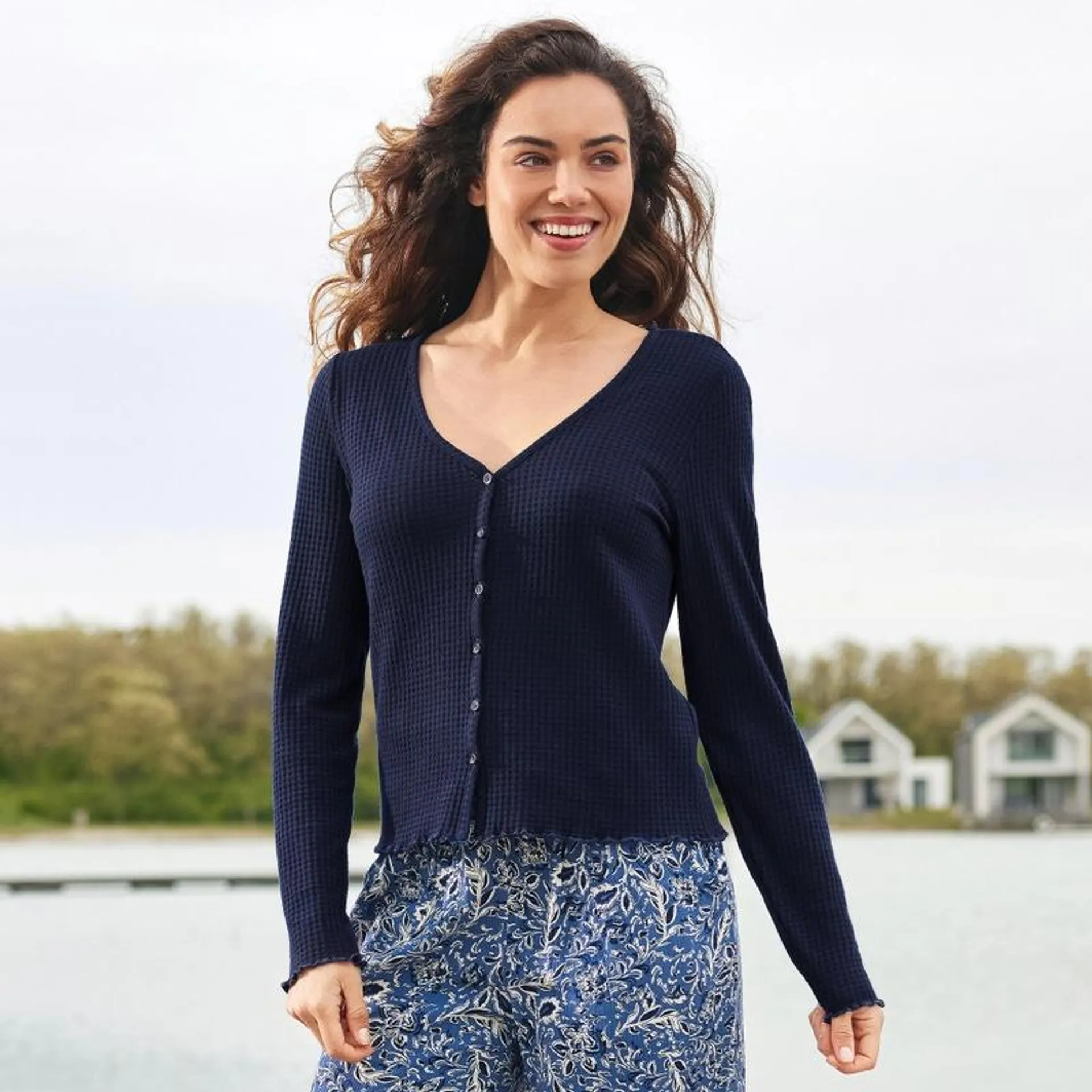 Damen-Cardigan mit Struktureffekt