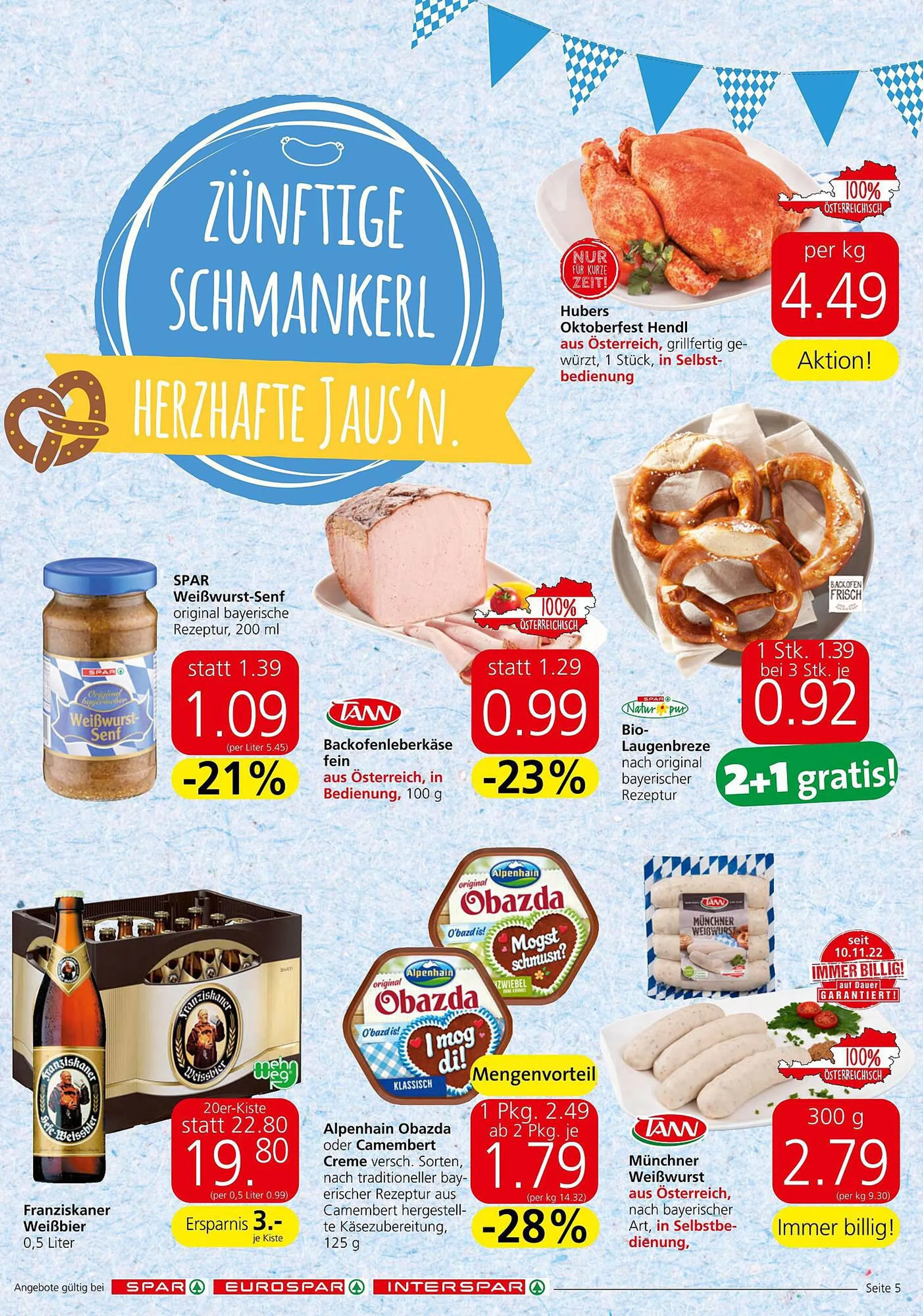 Spar Flugblatt von 21. September bis 27. September 2023 - Flugblätt seite  5