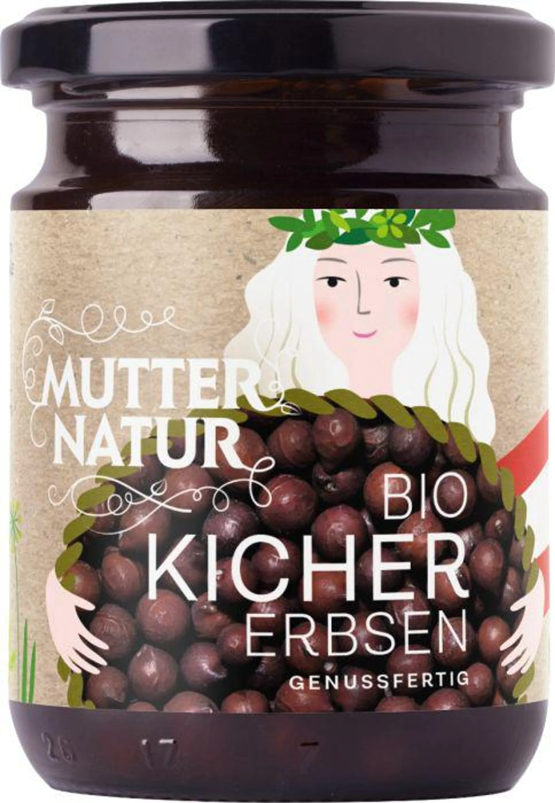 Mutter Natur Kichererbsen Bio genussfertig im Glas 235g