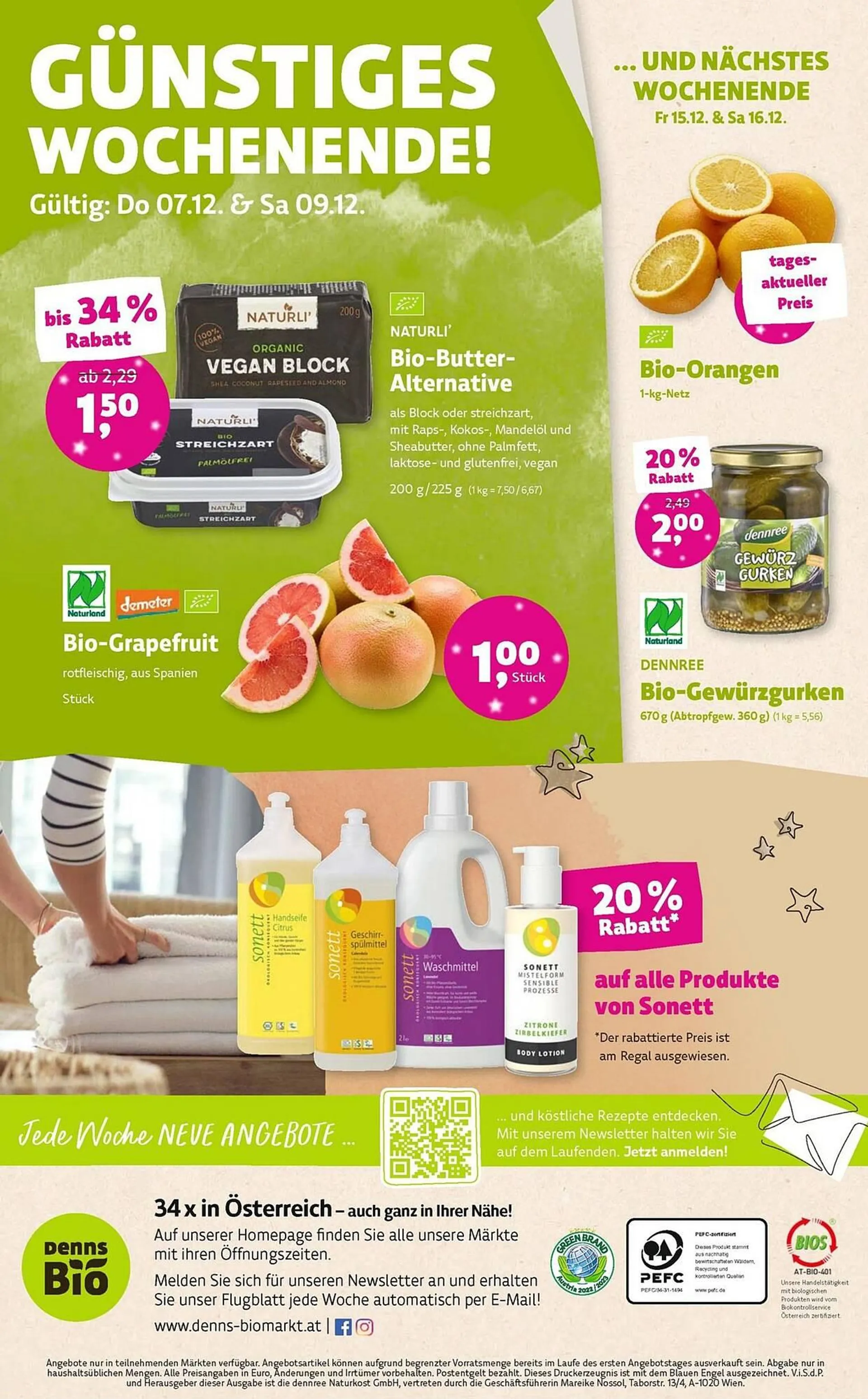 Denn's Biomarkt Flugblatt von 6. Dezember bis 16. Dezember 2023 - Flugblätt seite  12