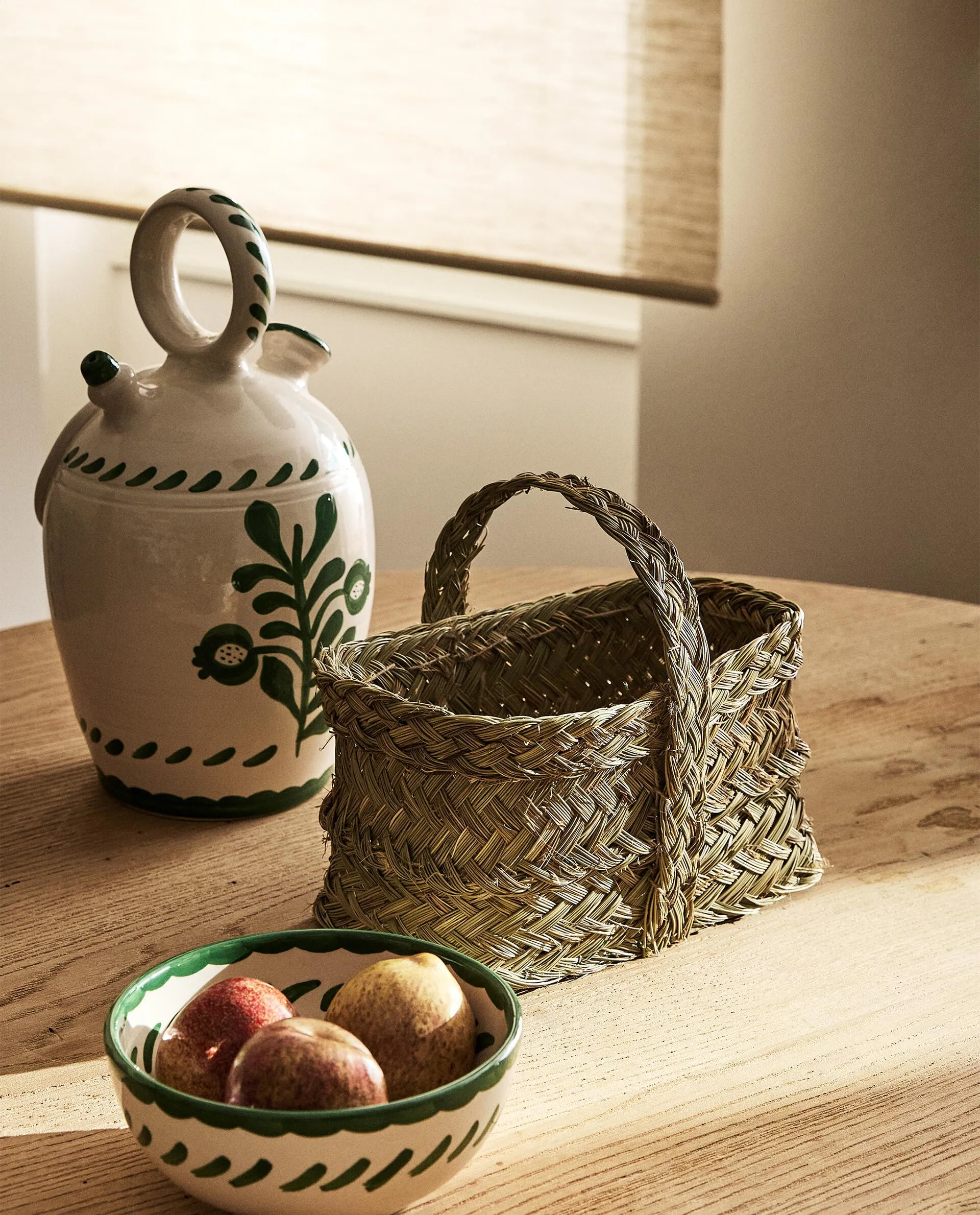 ESPARTO BASKET WITH HANDLE