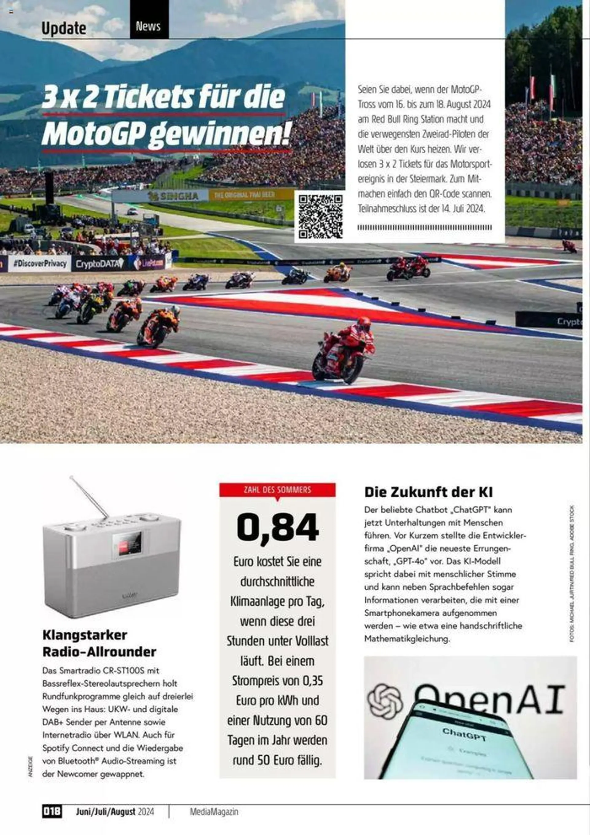 Magazin Juni/Juli/August 2024 von 7. Juni bis 31. August 2024 - Flugblätt seite  18