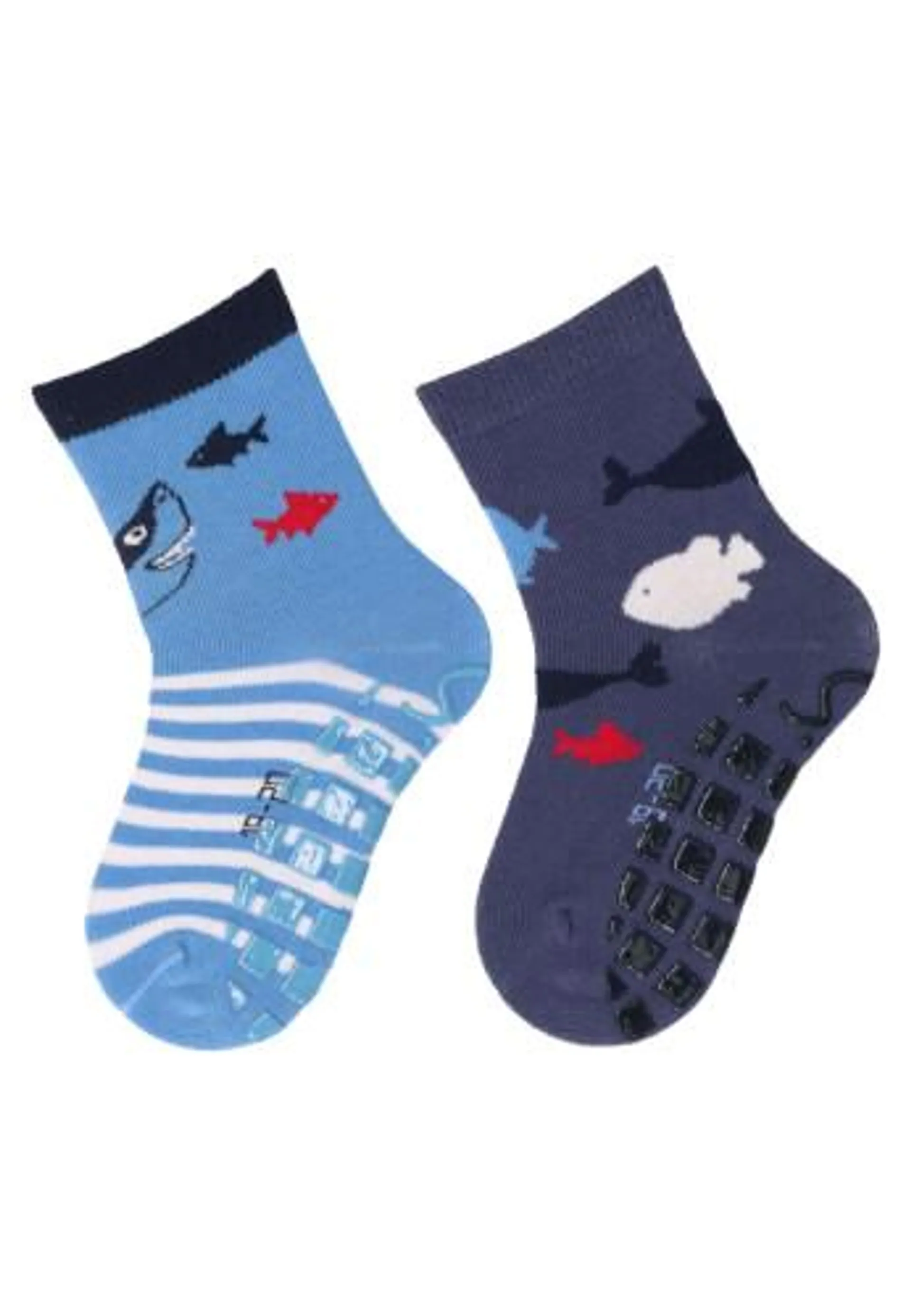 Sterntaler ABS-Socken DP Hai+Fische, samtblau, Gr. 20