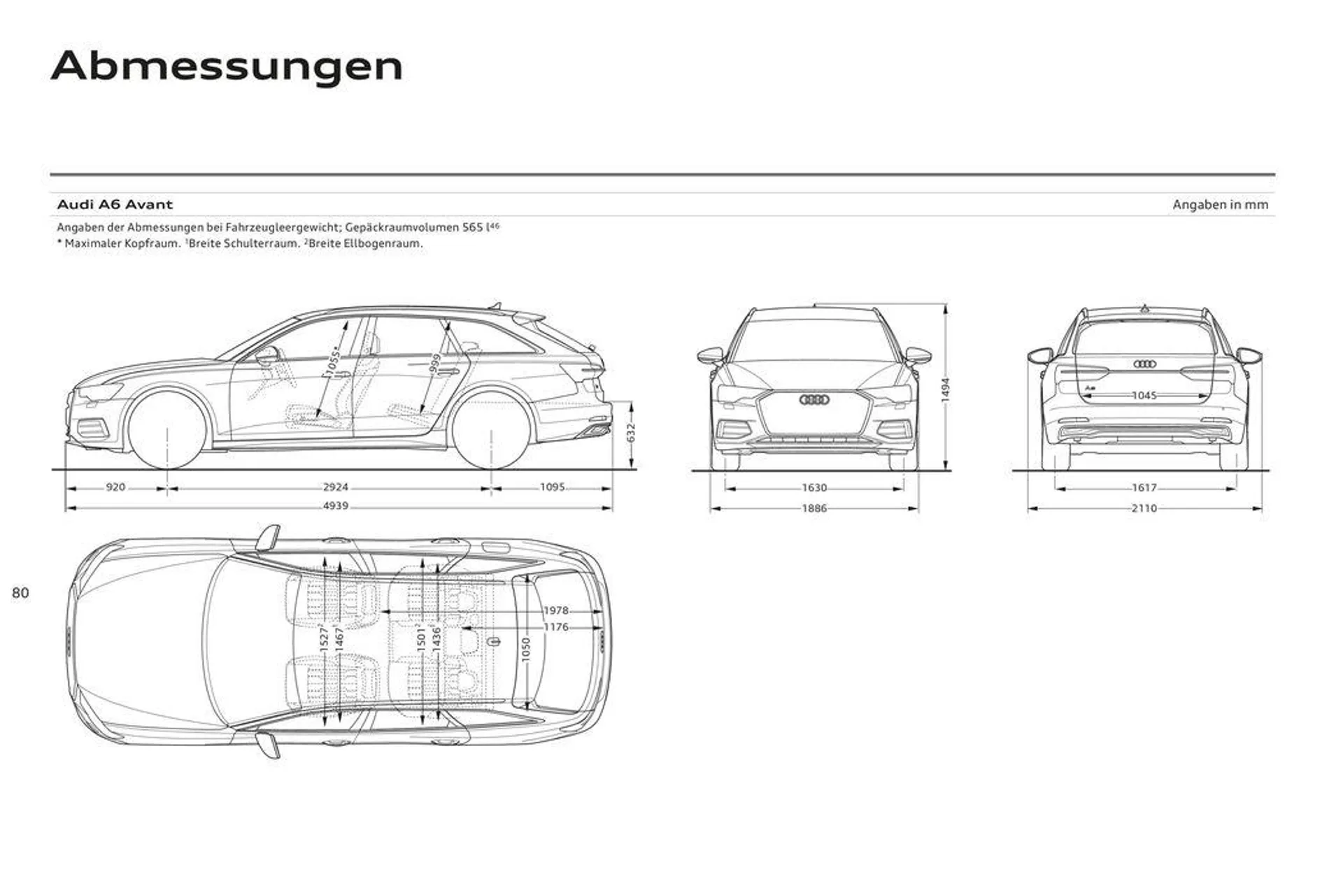 Audi A6 Limousine von 2. November bis 2. November 2024 - Flugblätt seite  84