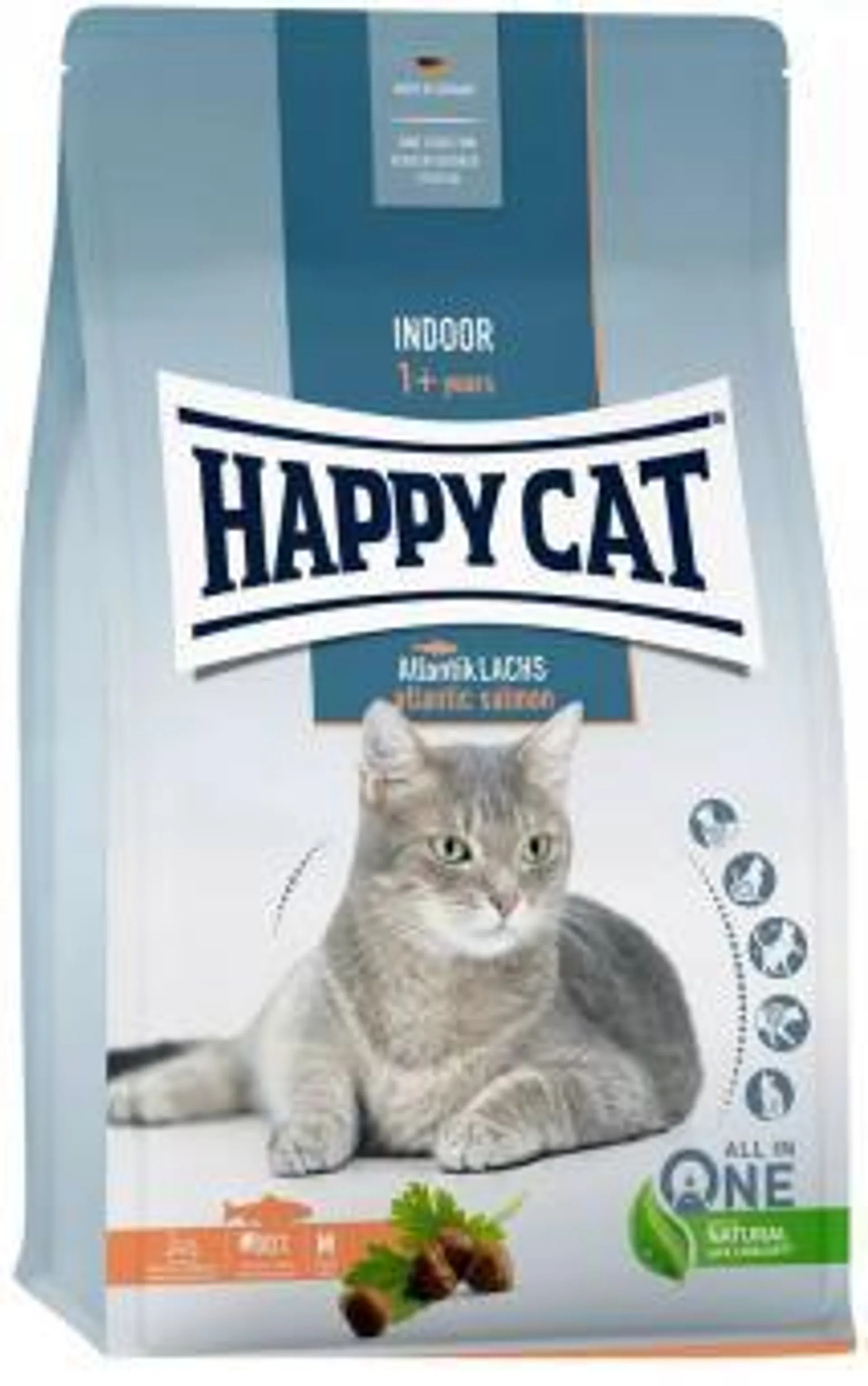 HAPPY CAT Adult Indoor 300g mit Atlantik-Lachs