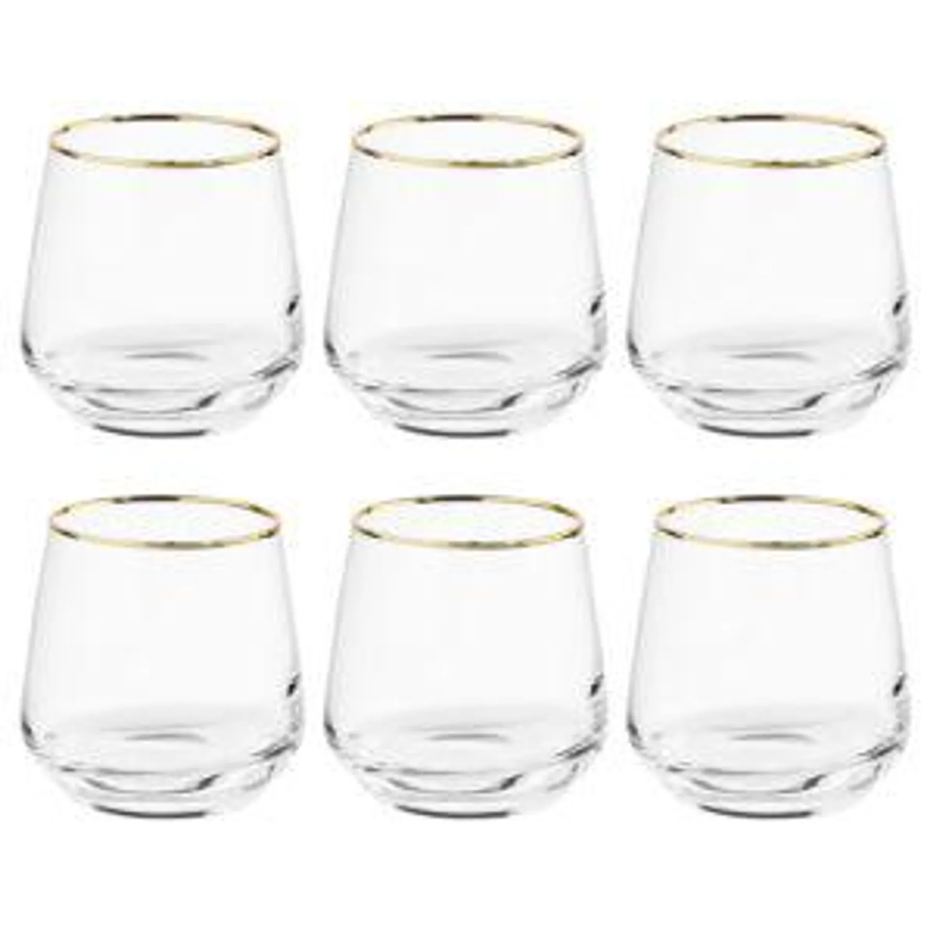 Glas-Set TOUCH OF GOLD (6er-Set)