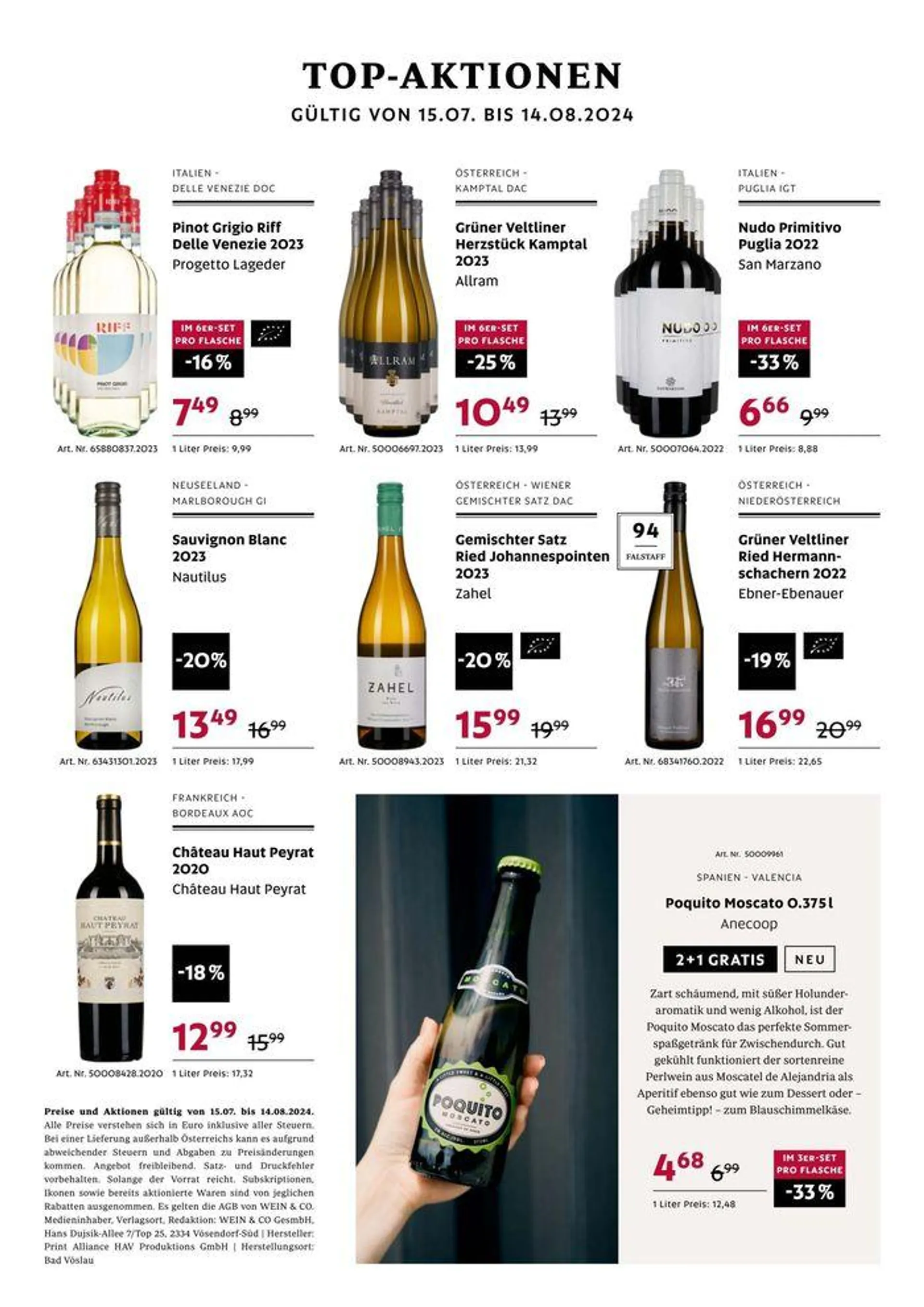 Wein & Co Angebote von 15. Juli bis 29. Juli 2024 - Flugblätt seite  8