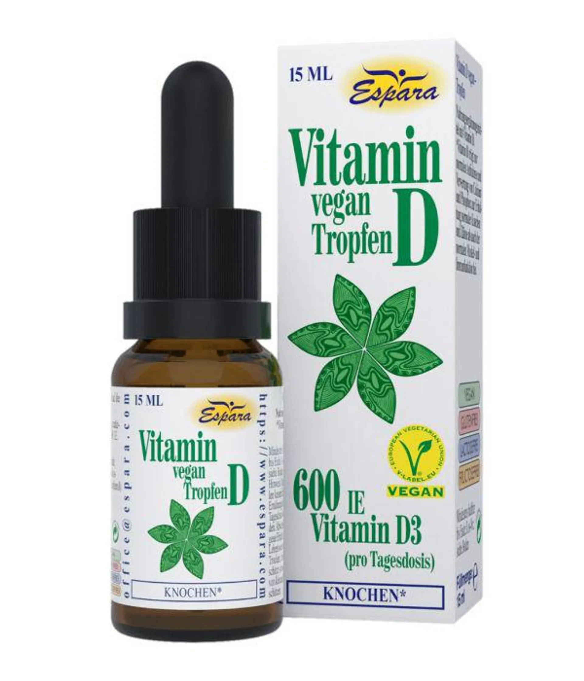 Espara Vitamin D vegan Tropfen 15ml