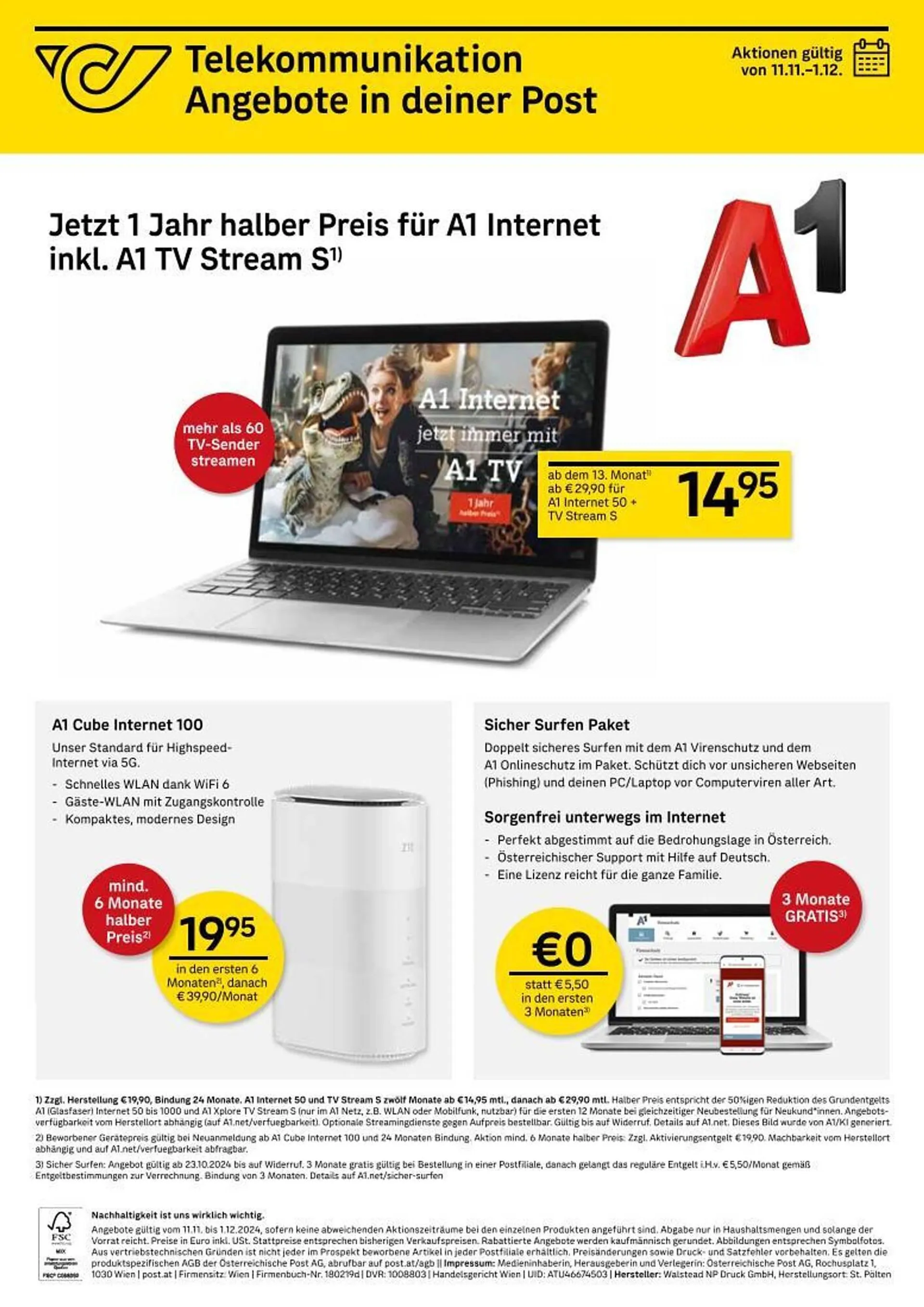 Post Flugblatt von 11. November bis 1. Dezember 2024 - Flugblätt seite  8
