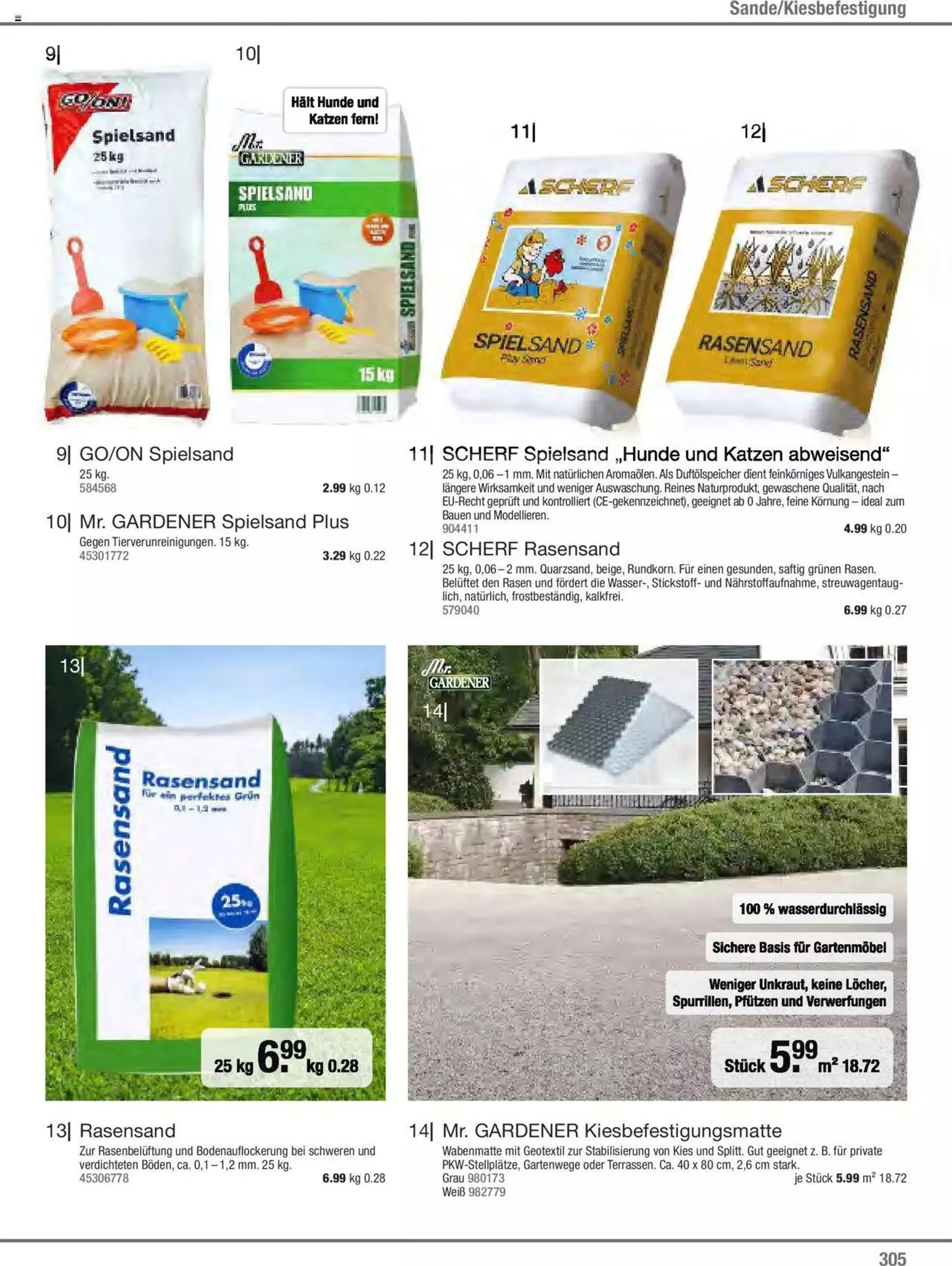 Hagebau Gartenjahr 2023 von 7. März bis 31. Dezember 2023 - Flugblätt seite  305