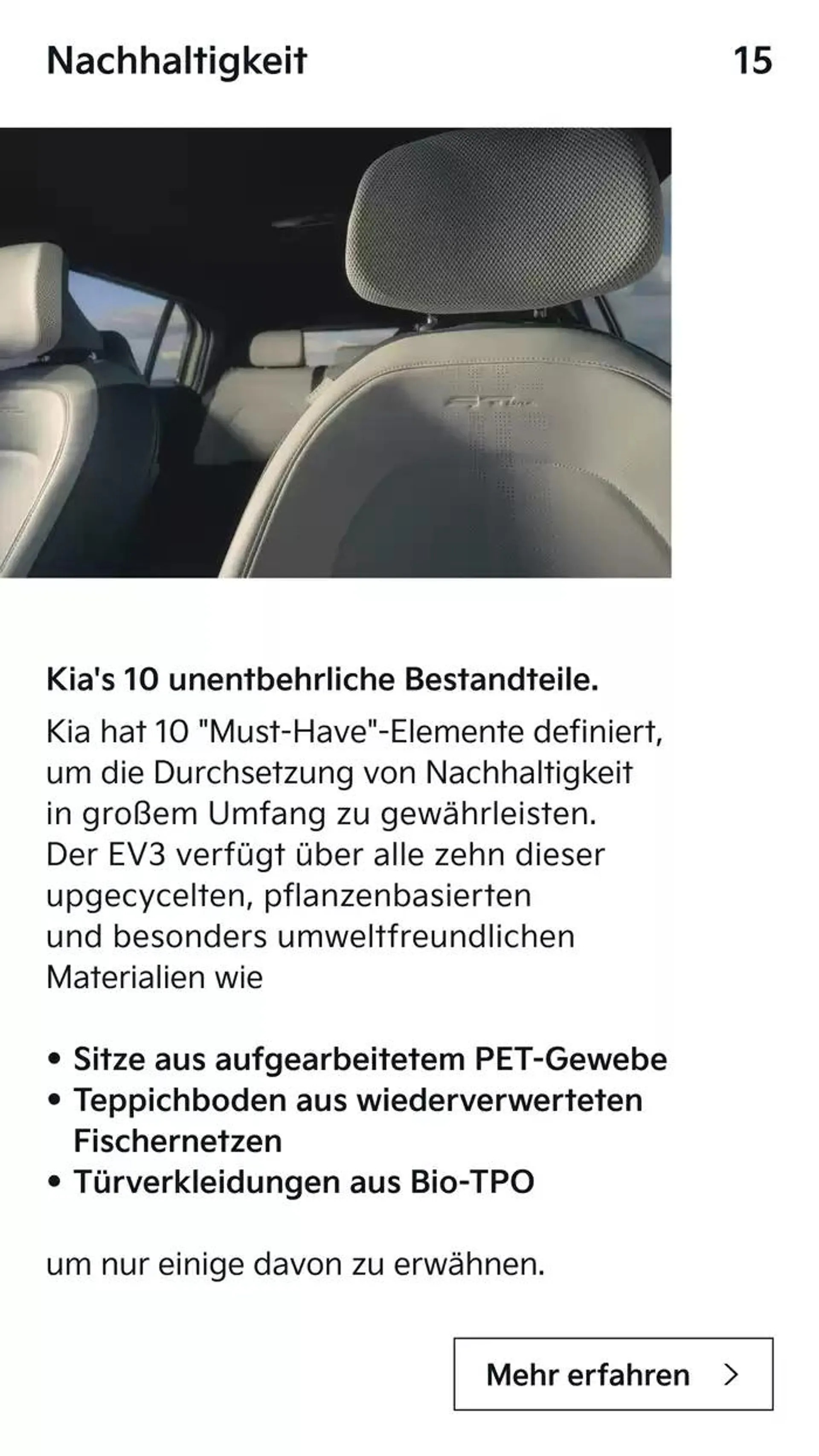 Kia EV3 von 10. Oktober bis 10. Oktober 2025 - Flugblätt seite  15