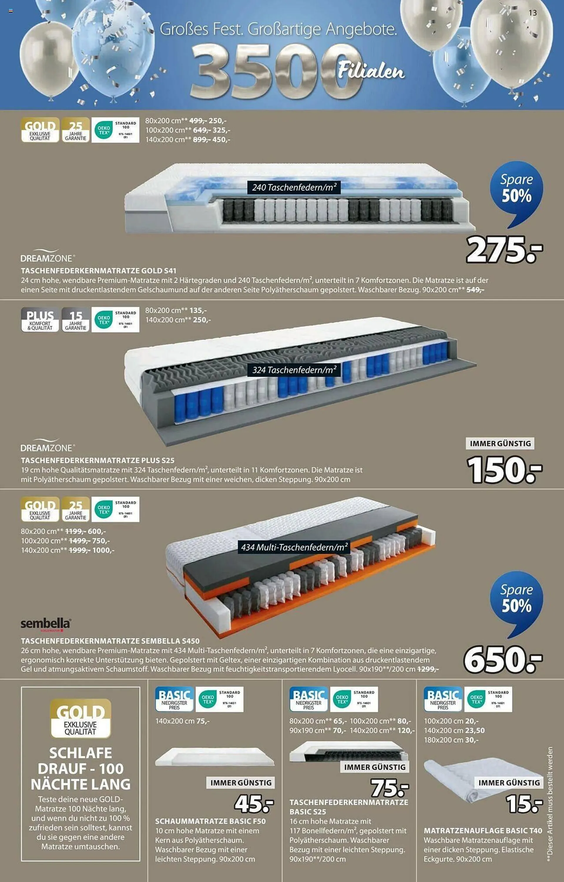 JYSK Flugblatt von 25. September bis 27. Oktober 2024 - Flugblätt seite  13