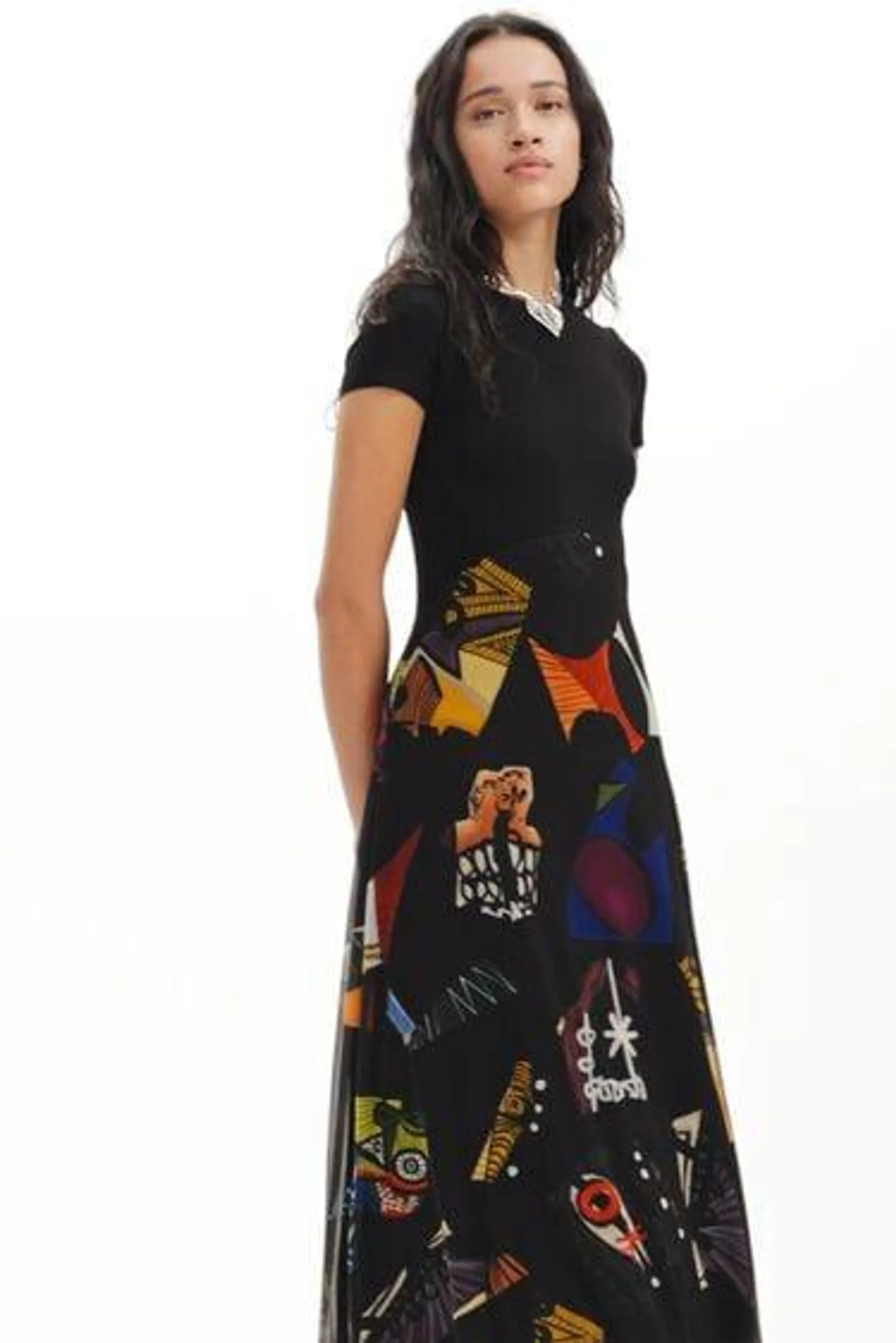 M. Christian Lacroix combination midi dress