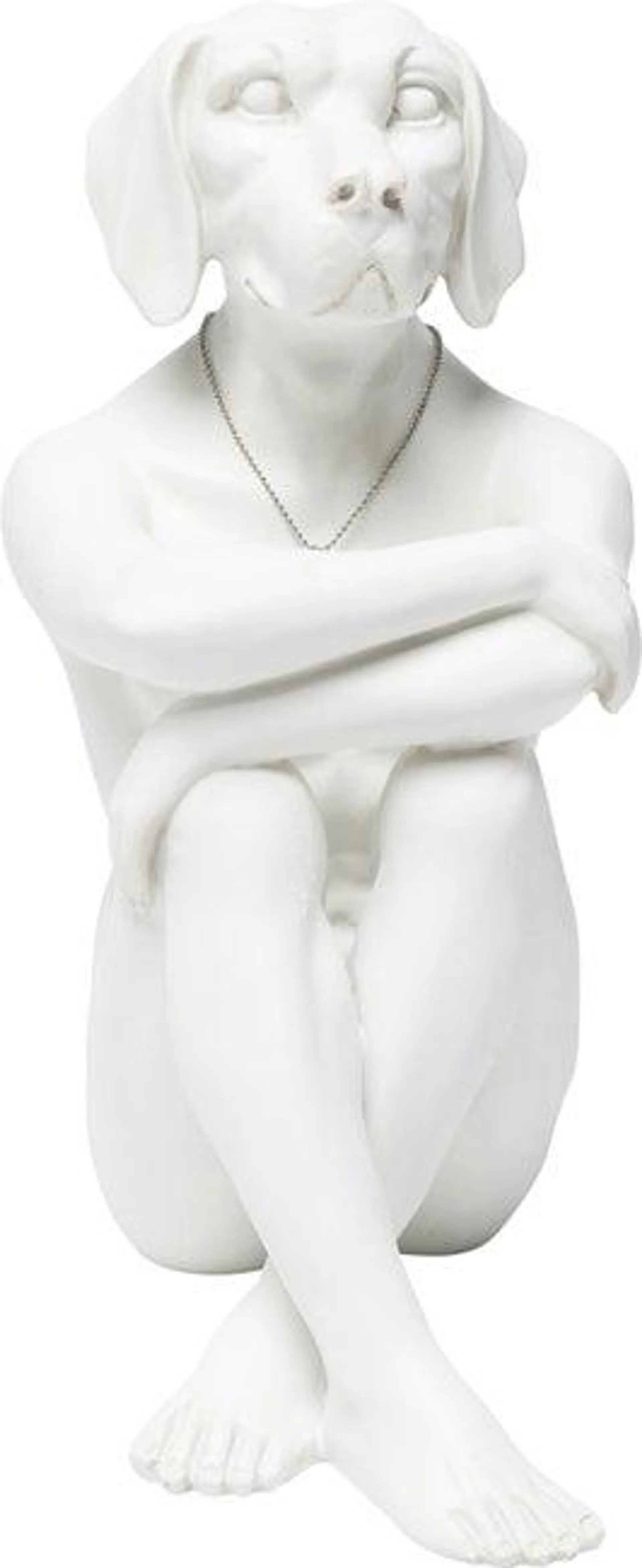 Deko Figur Gangster Dog Creme