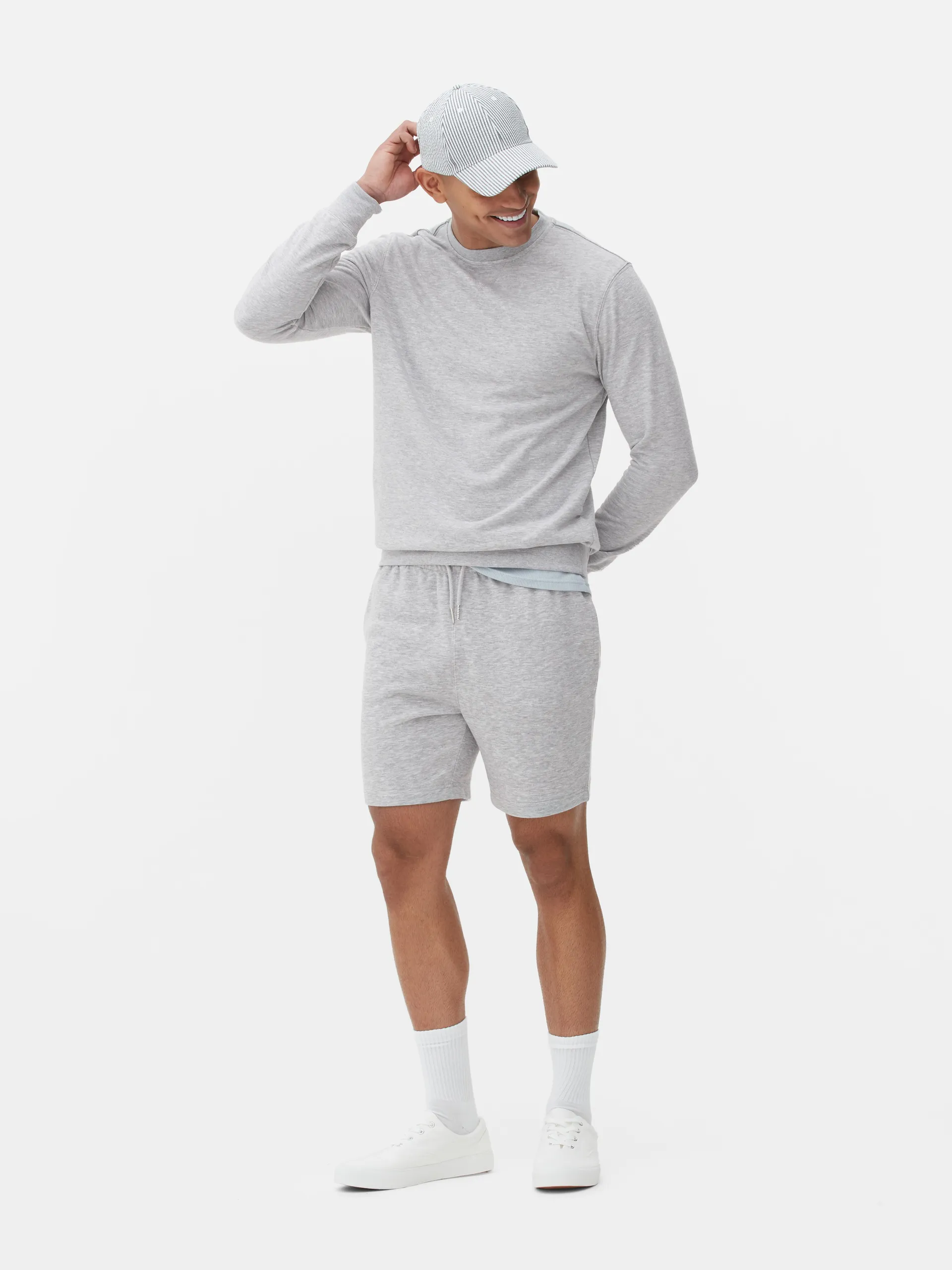 Jersey-Shorts mit Kordelzug