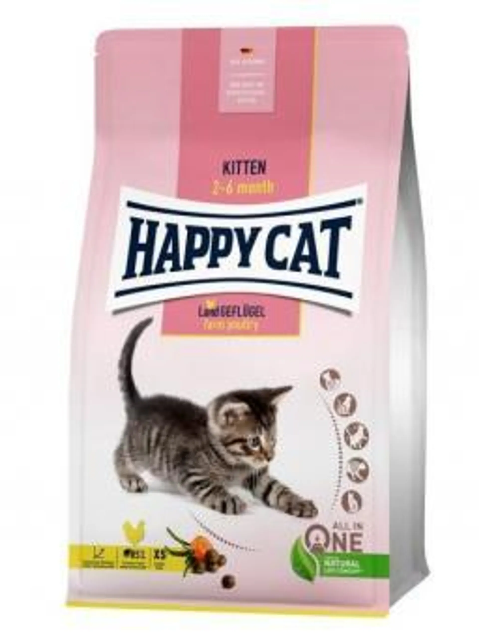 HAPPY CAT Kitten 300g mit Land-Geflügel