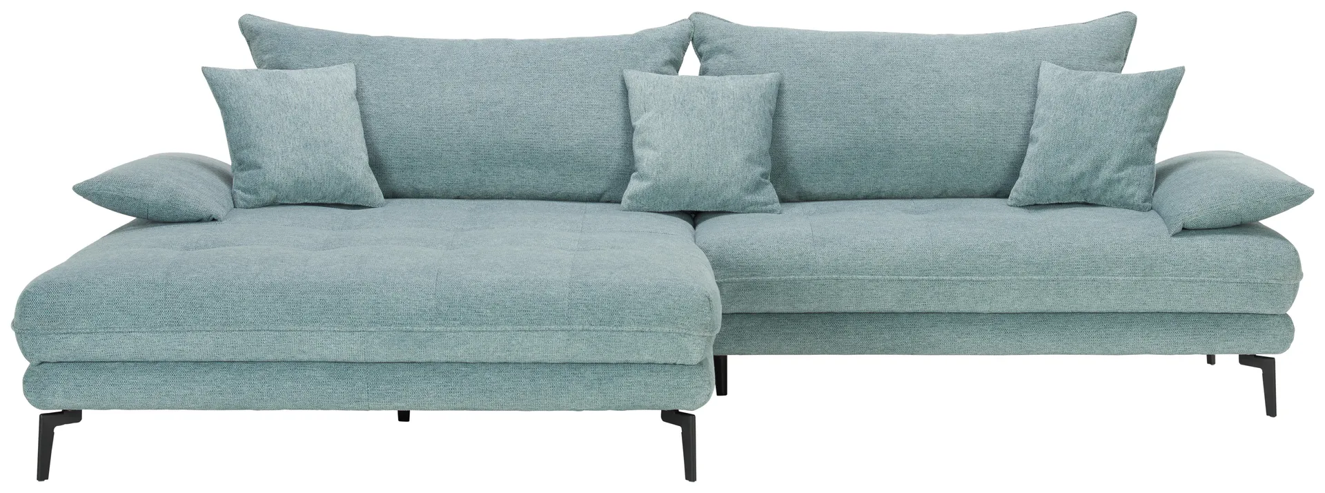 ECKSOFA in Webstoff Blau