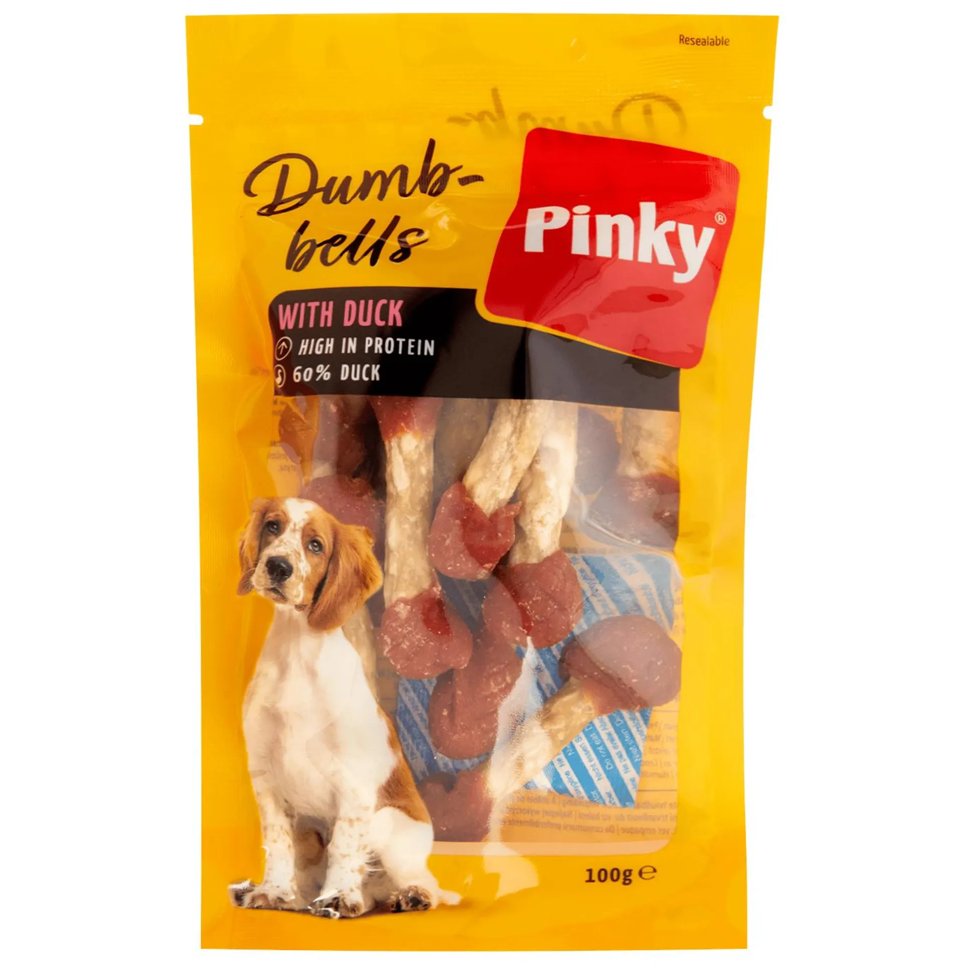 Pinky Hundesnacks Dumbbells mit Ente