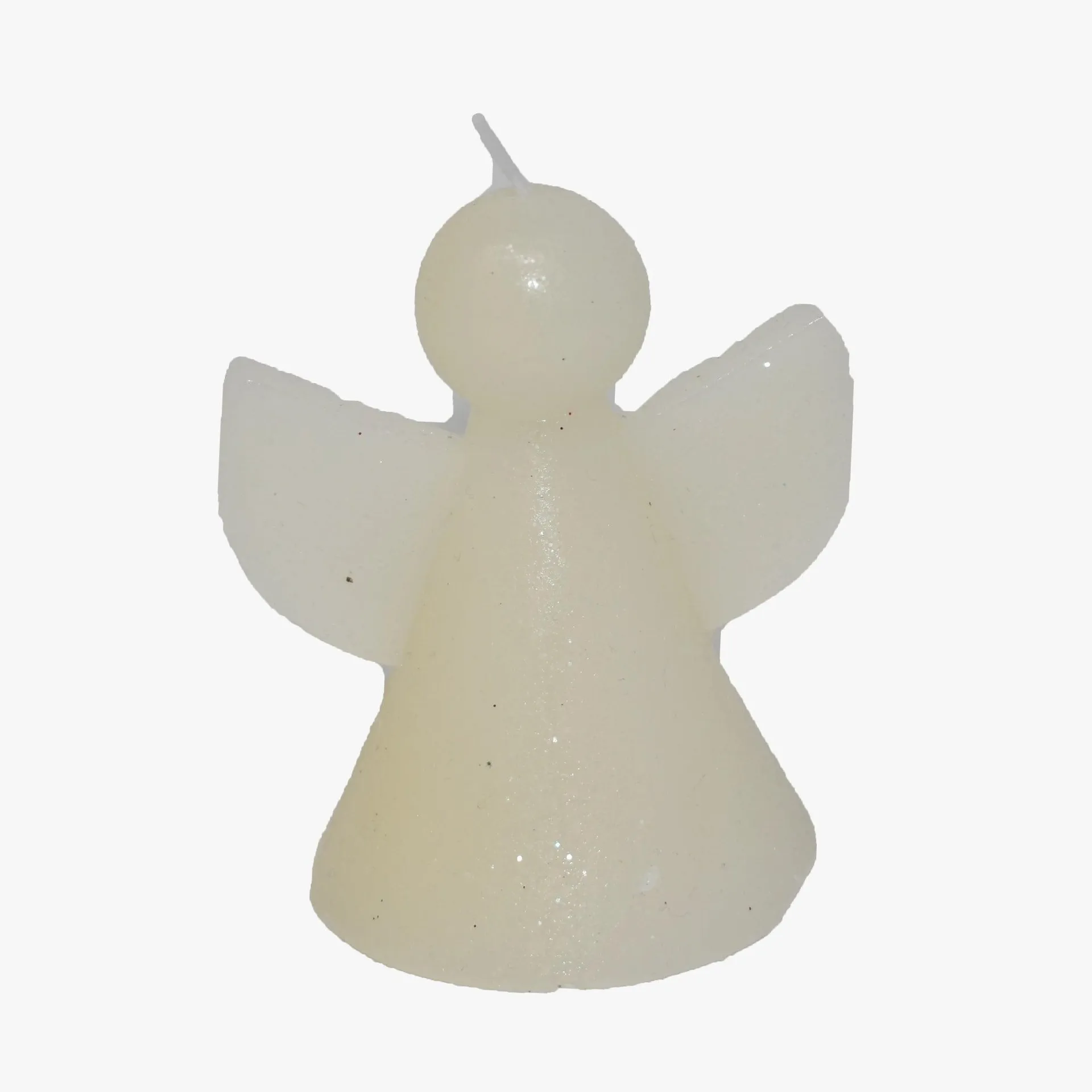ANGEL Formkerze weiß