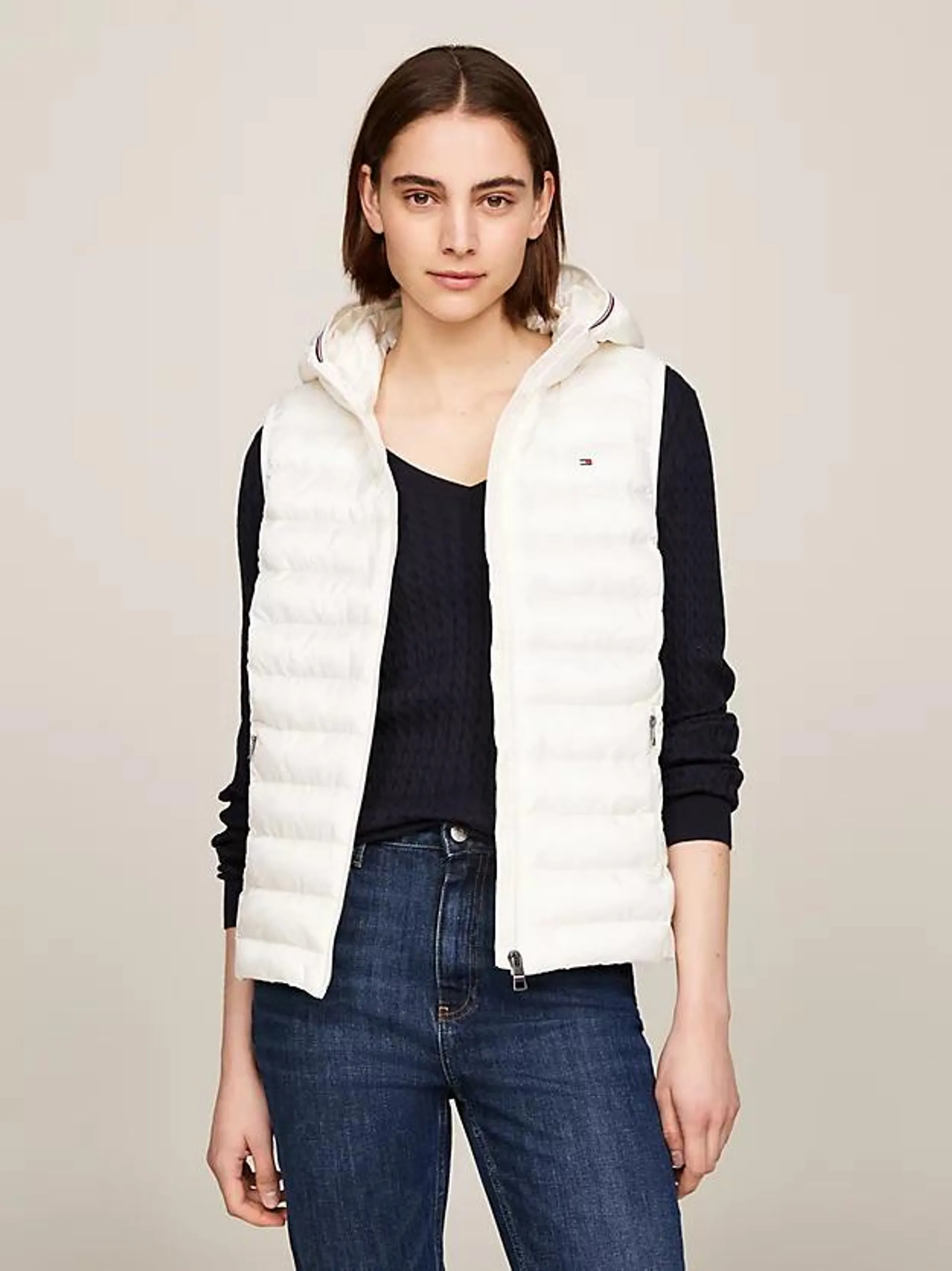 Lightweight Down Hooded Vest