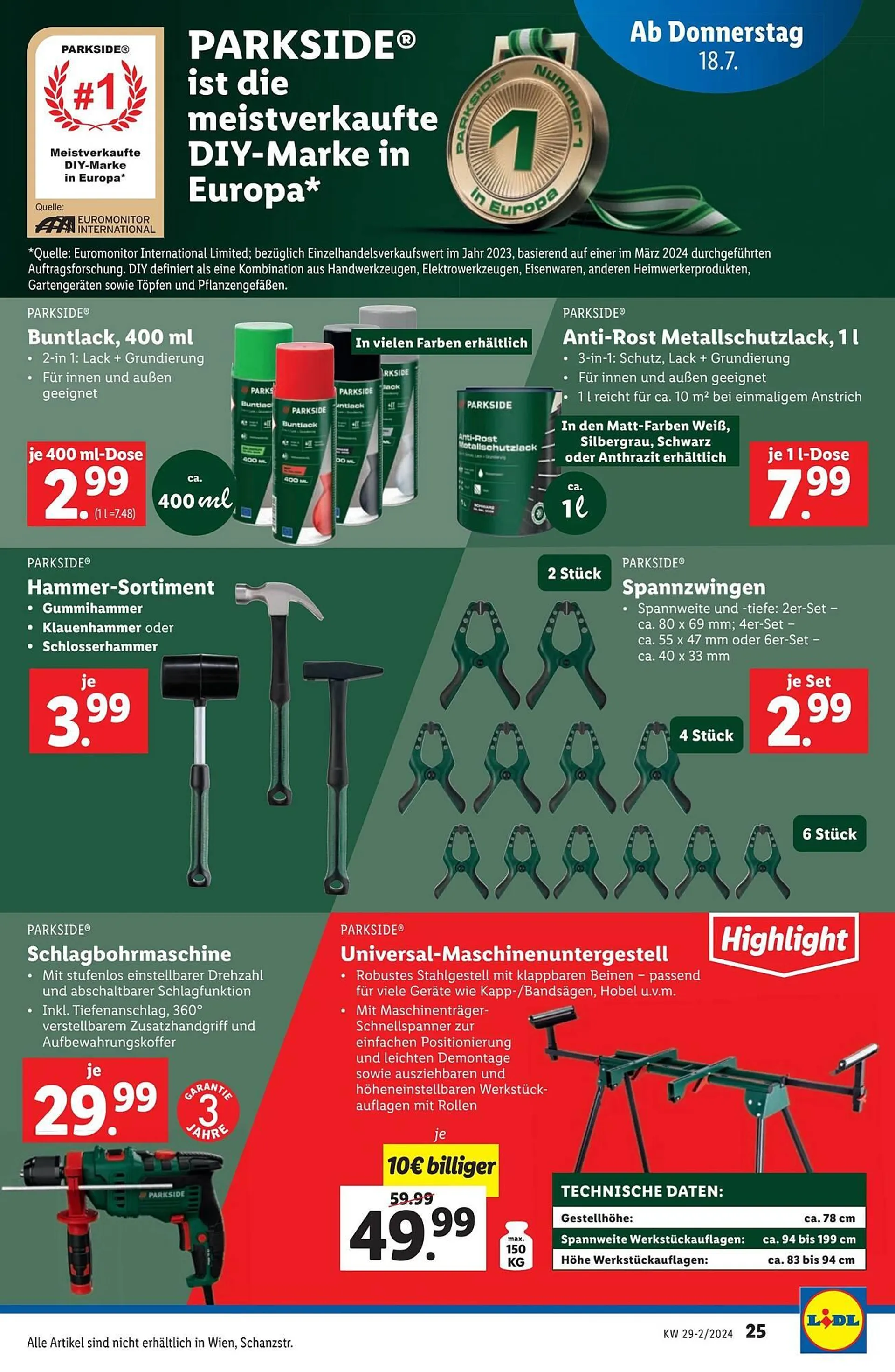 Lidl Flugblatt von 18. Juli bis 24. Juli 2024 - Flugblätt seite  25