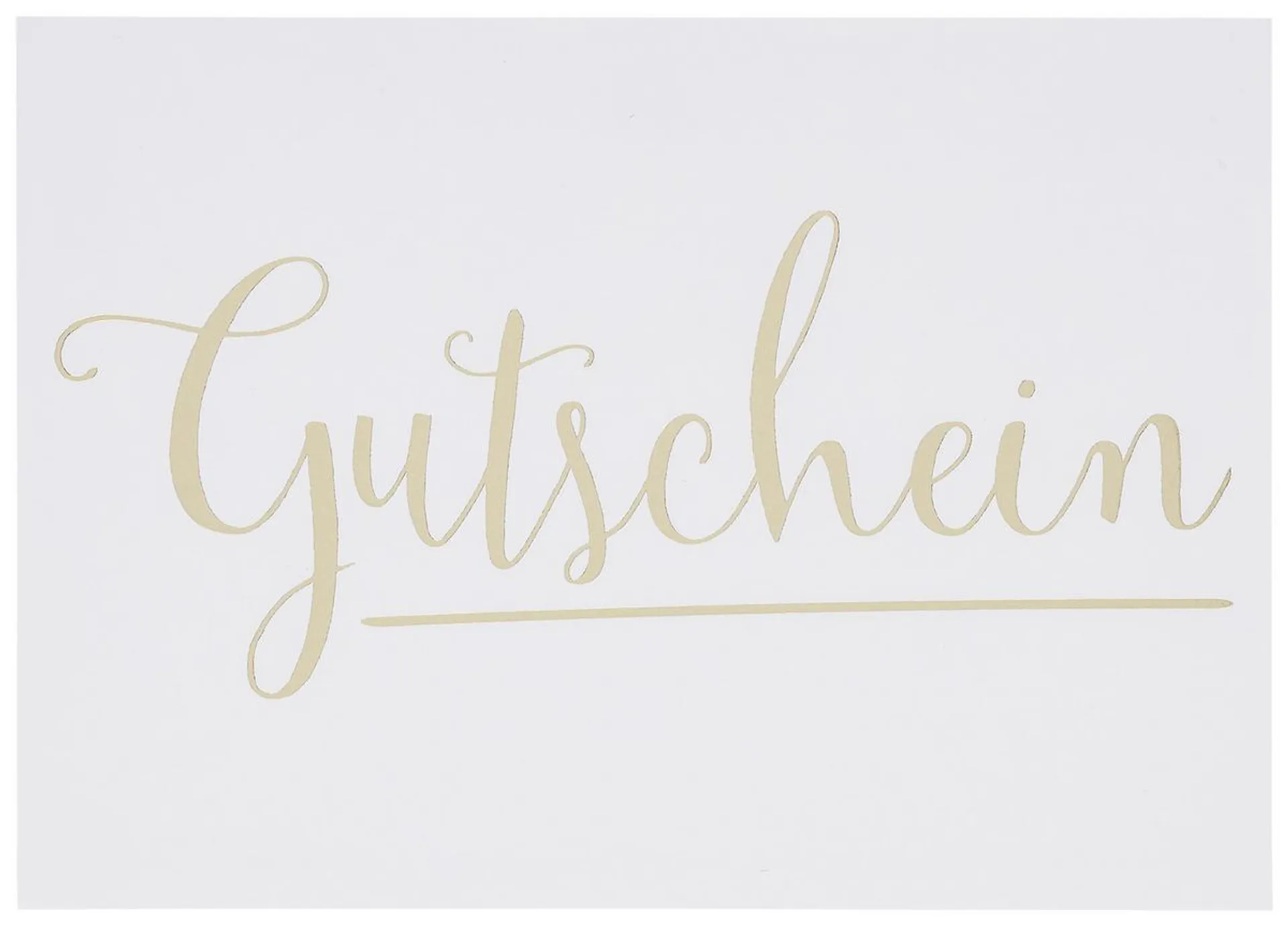 Postkarte Gutschein