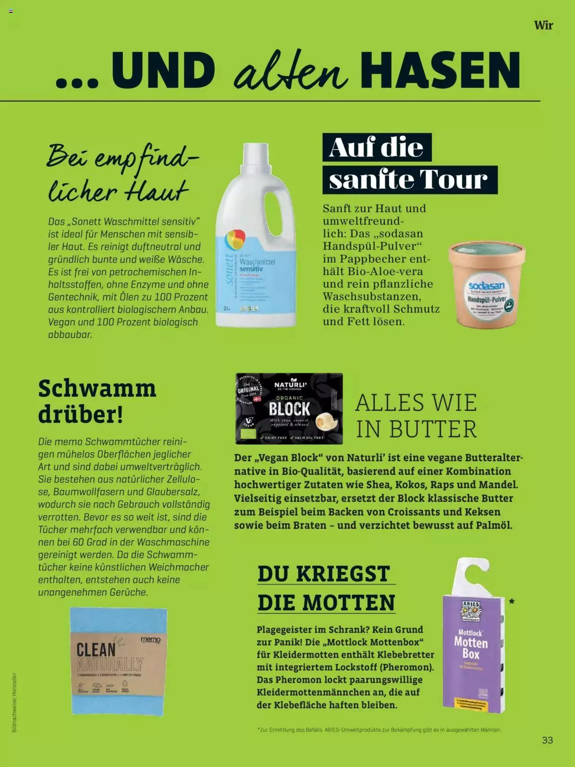 Denns BioMarkt KREO Magazin von 15. April bis 31. Dezember 2024 - Flugblätt seite  33