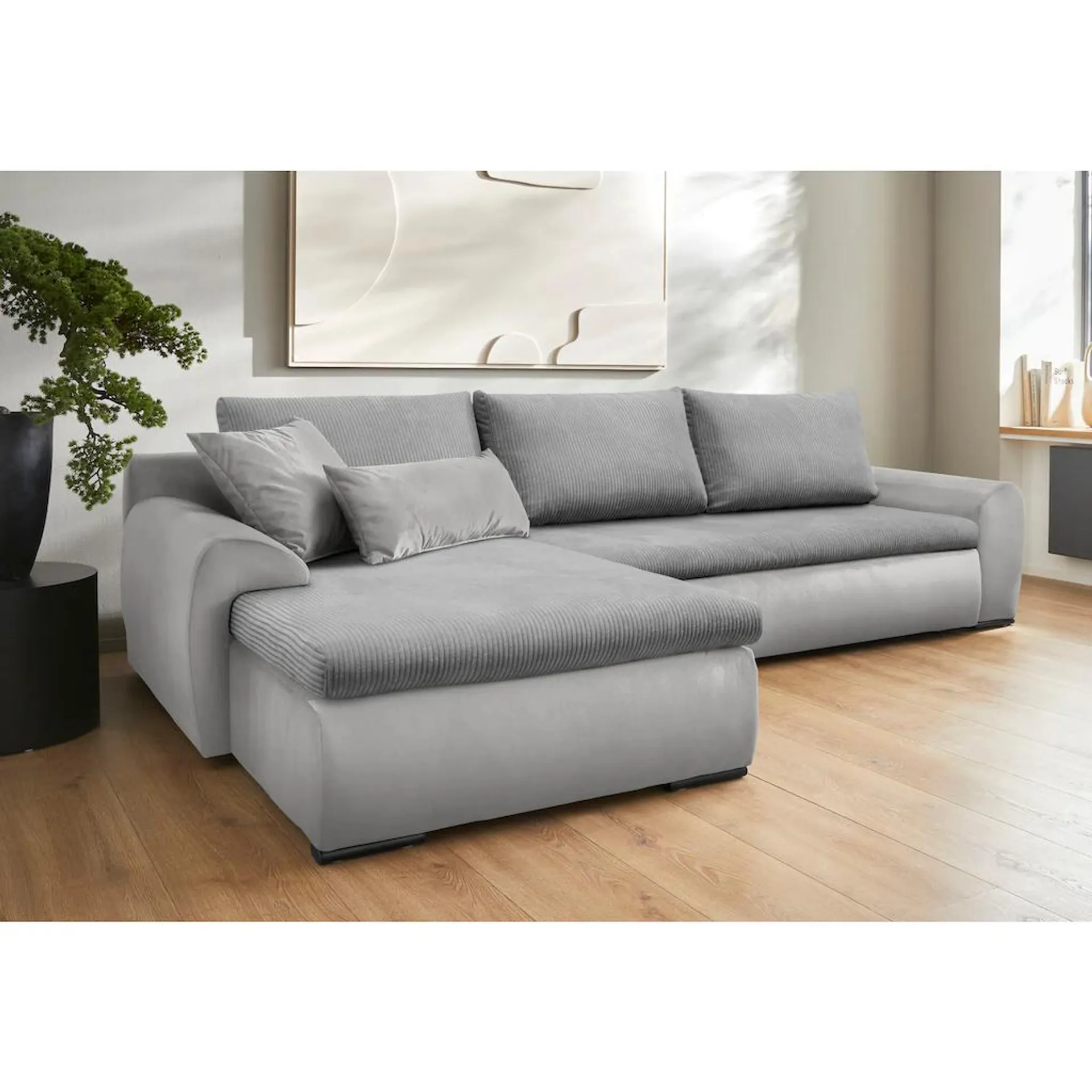 Home affaire Ecksofa Win L-Form, wahlweise mit Bettfunktion und Bettkasten