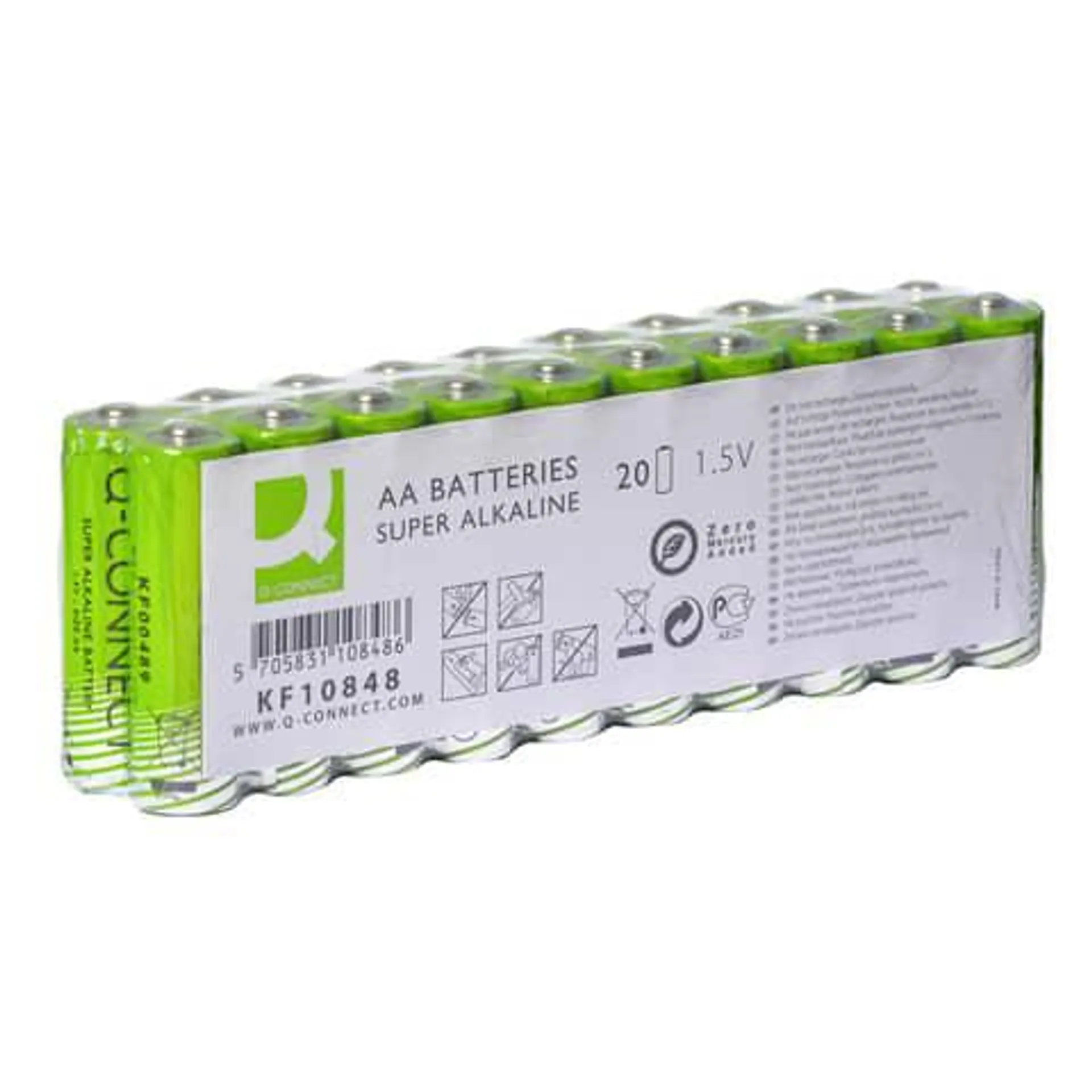 Batterie AA/LR6 20ST grün Q-CONNECT KF10848