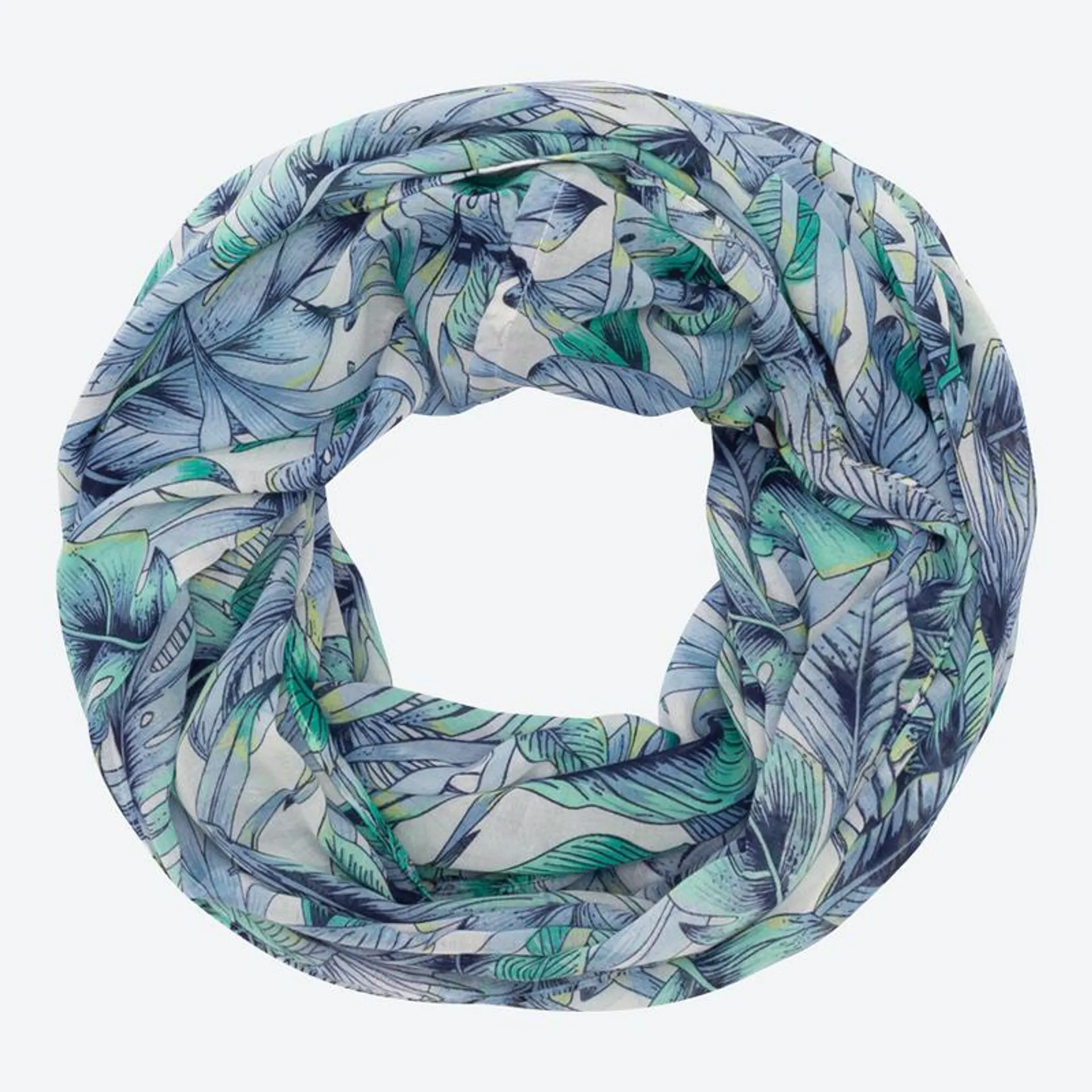Damen-Loop-Schal mit Muster