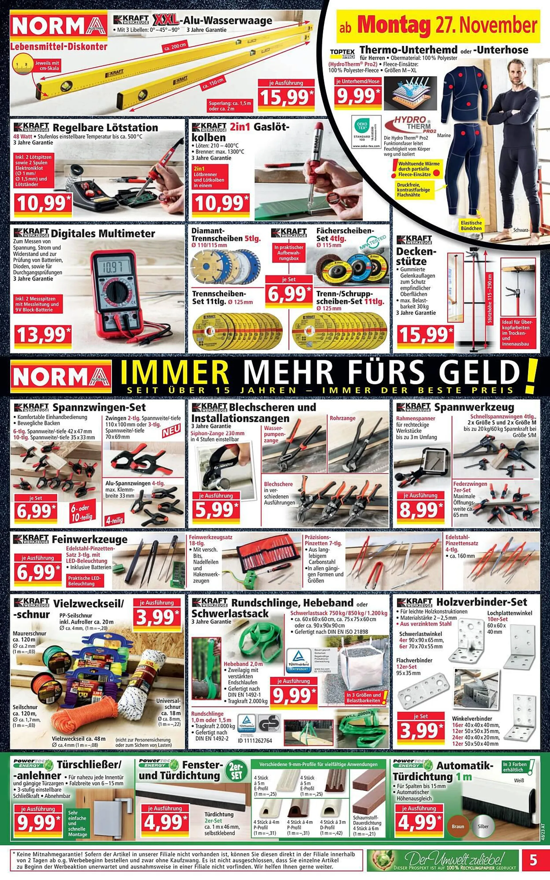 Norma Flugblatt von 26. November bis 2. Dezember 2023 - Flugblätt seite  5