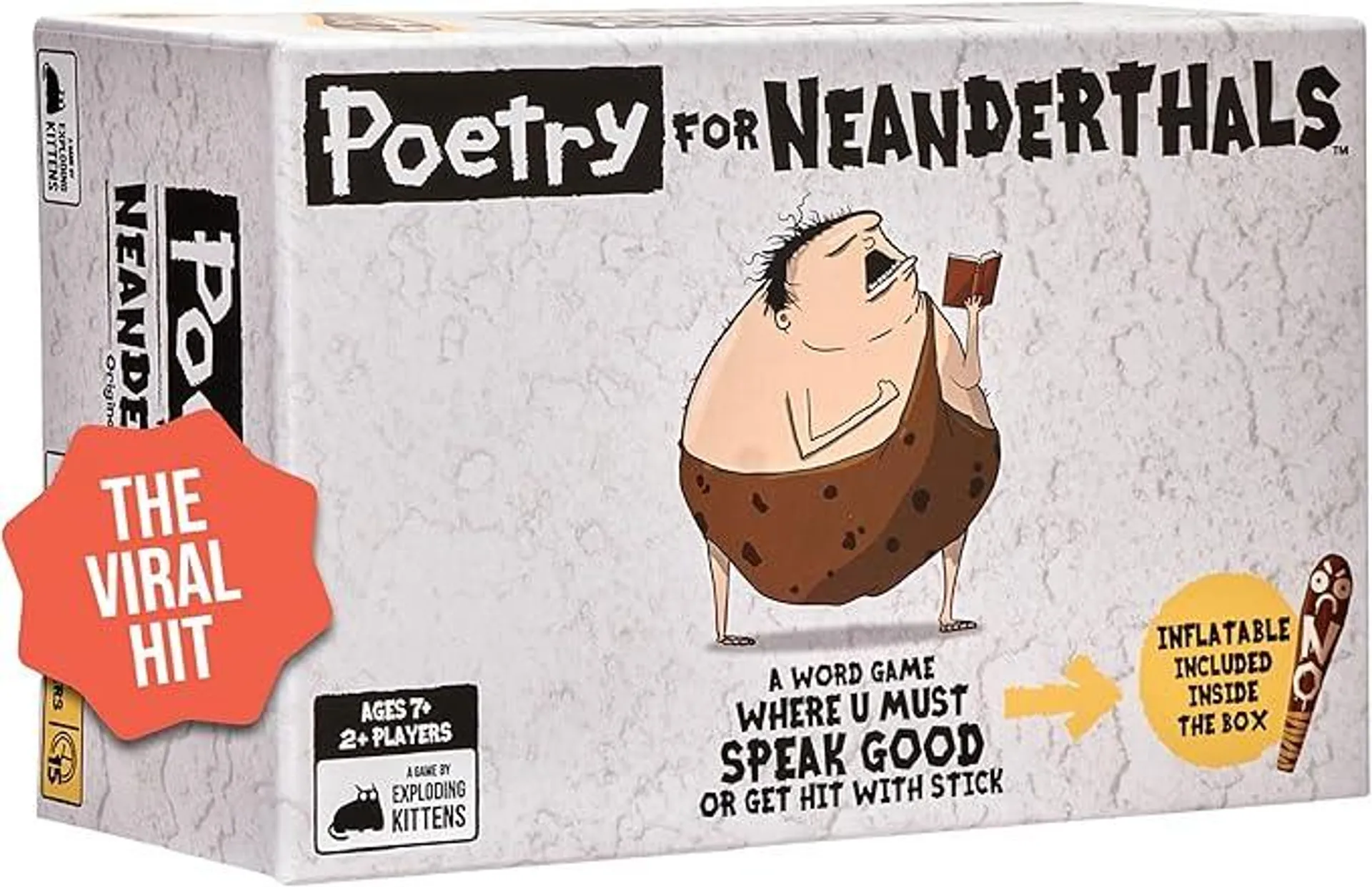 Exploding Kittens Poetry for Neanderthals by Exploding Kittens - Card Games for Adults Teens & Kids - Fun Family Games